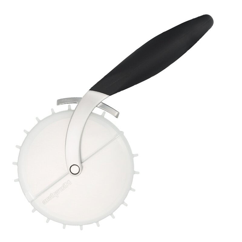 Professional pizzahjul med deigprikker svart