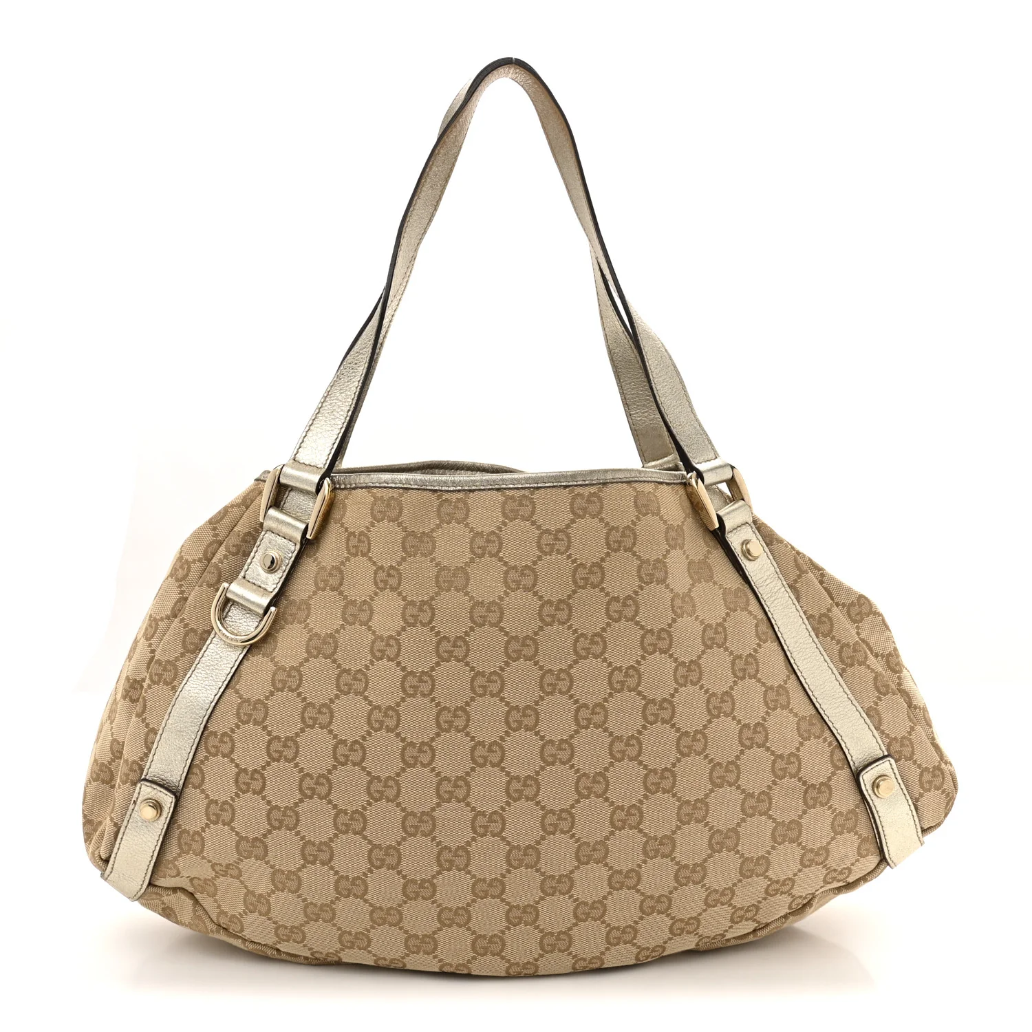 Monogram Medium Abbey Shoulder Bag Gold