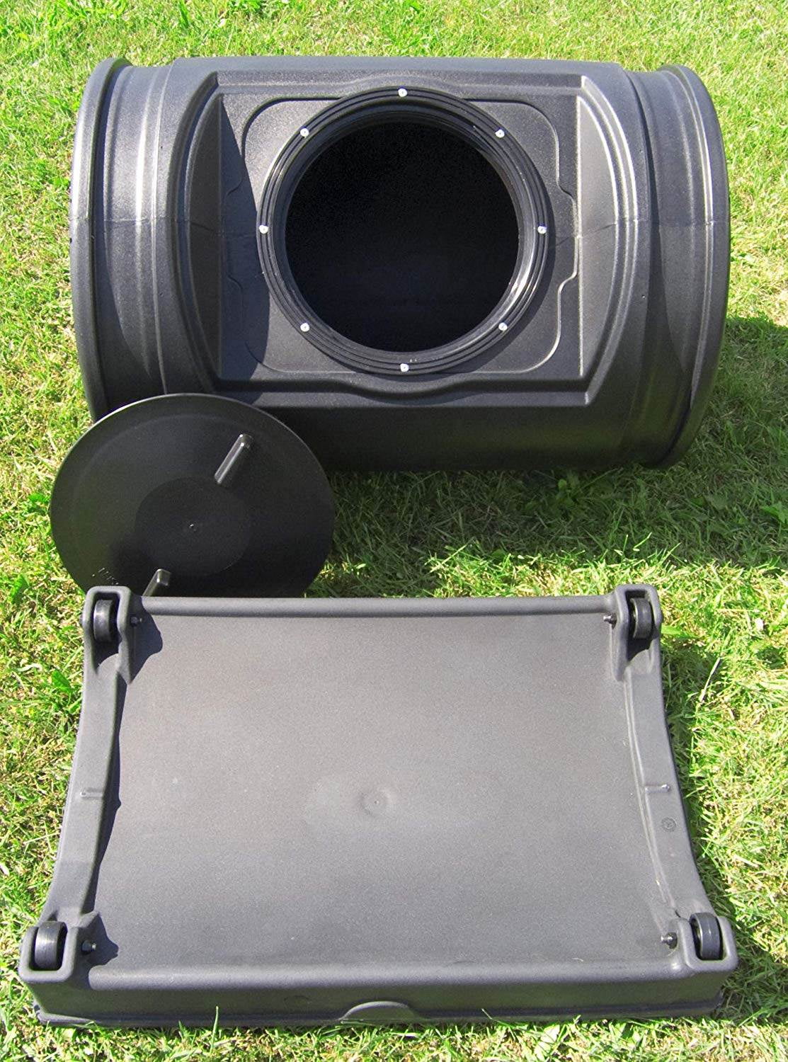 Compost Wizard Jr Outdoor Garden Compost Bin Container, Black - Image 7