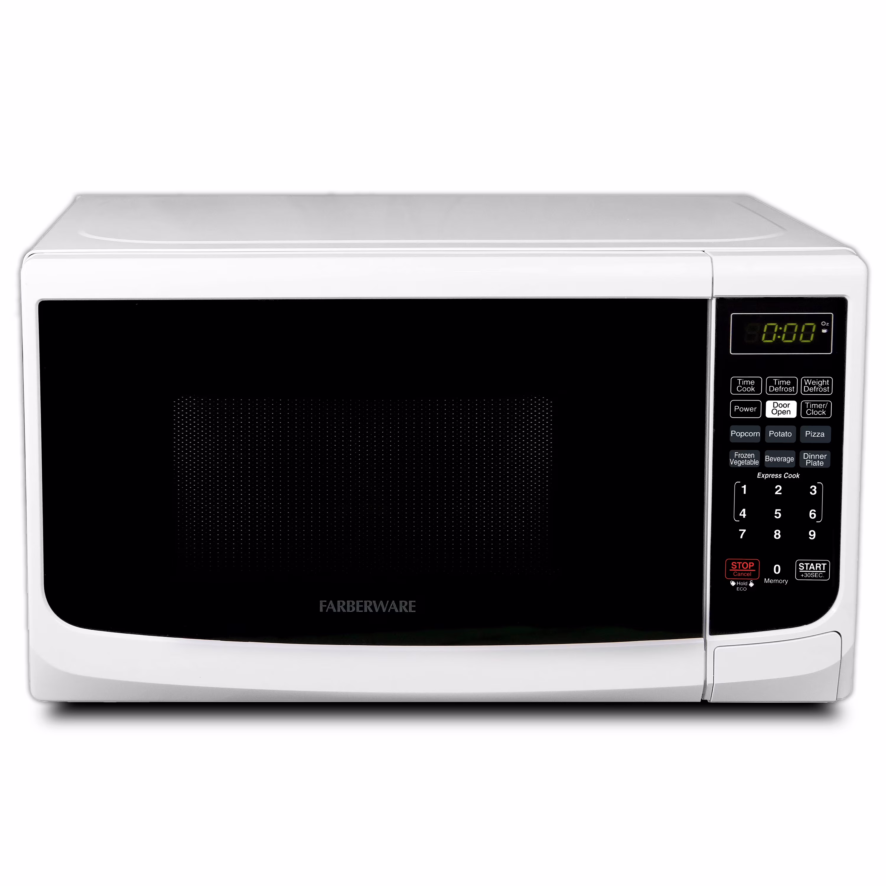 Countertop Microwave Oven with LED Lighting Child Lock, 0.7 Cu Ft Black(Black) - Image 3