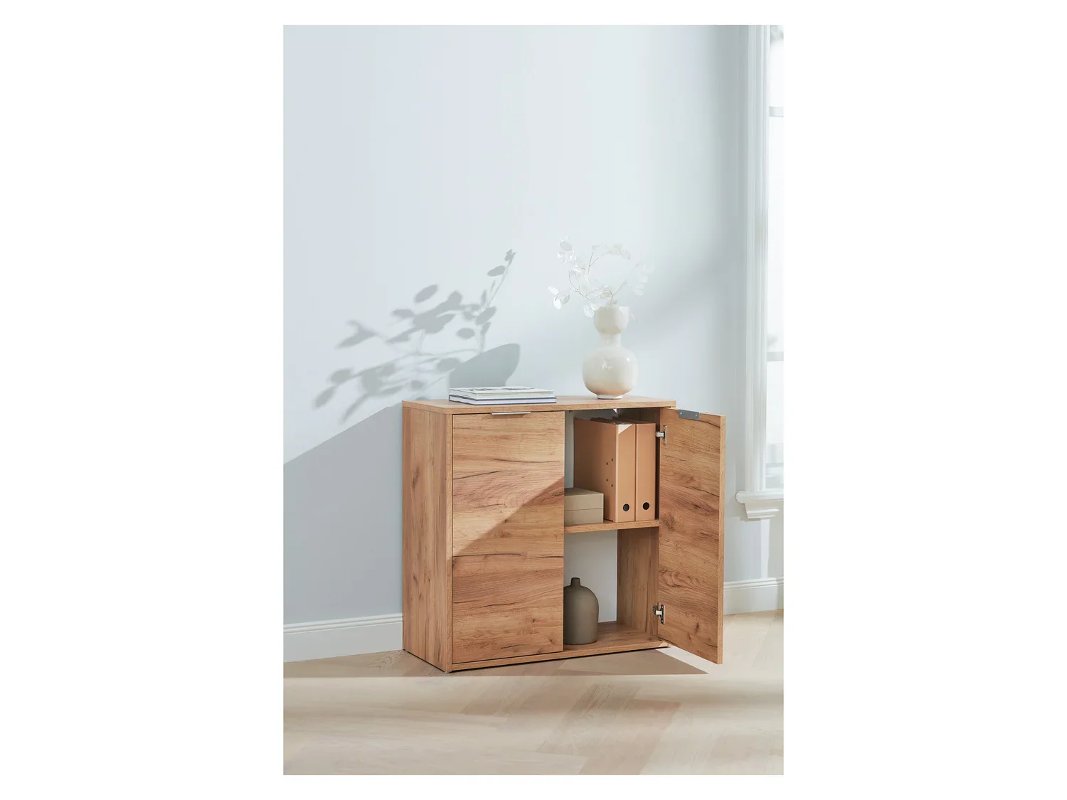 LIVARNO home Meuble bas Vrone, 80 x 80 x 35 cm, imitation chne