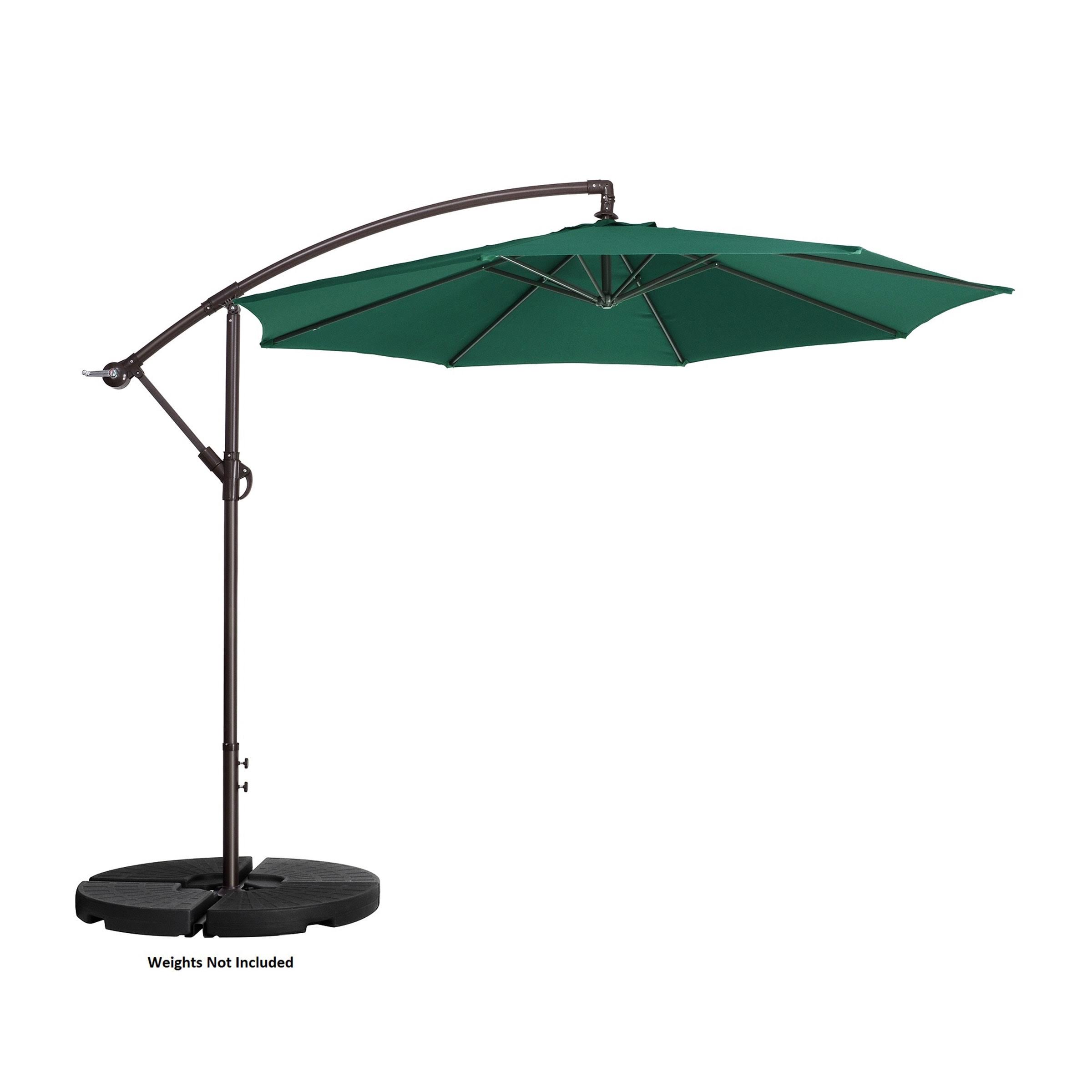 Nature Spring Offset Swivel Patio Umbrella - Green