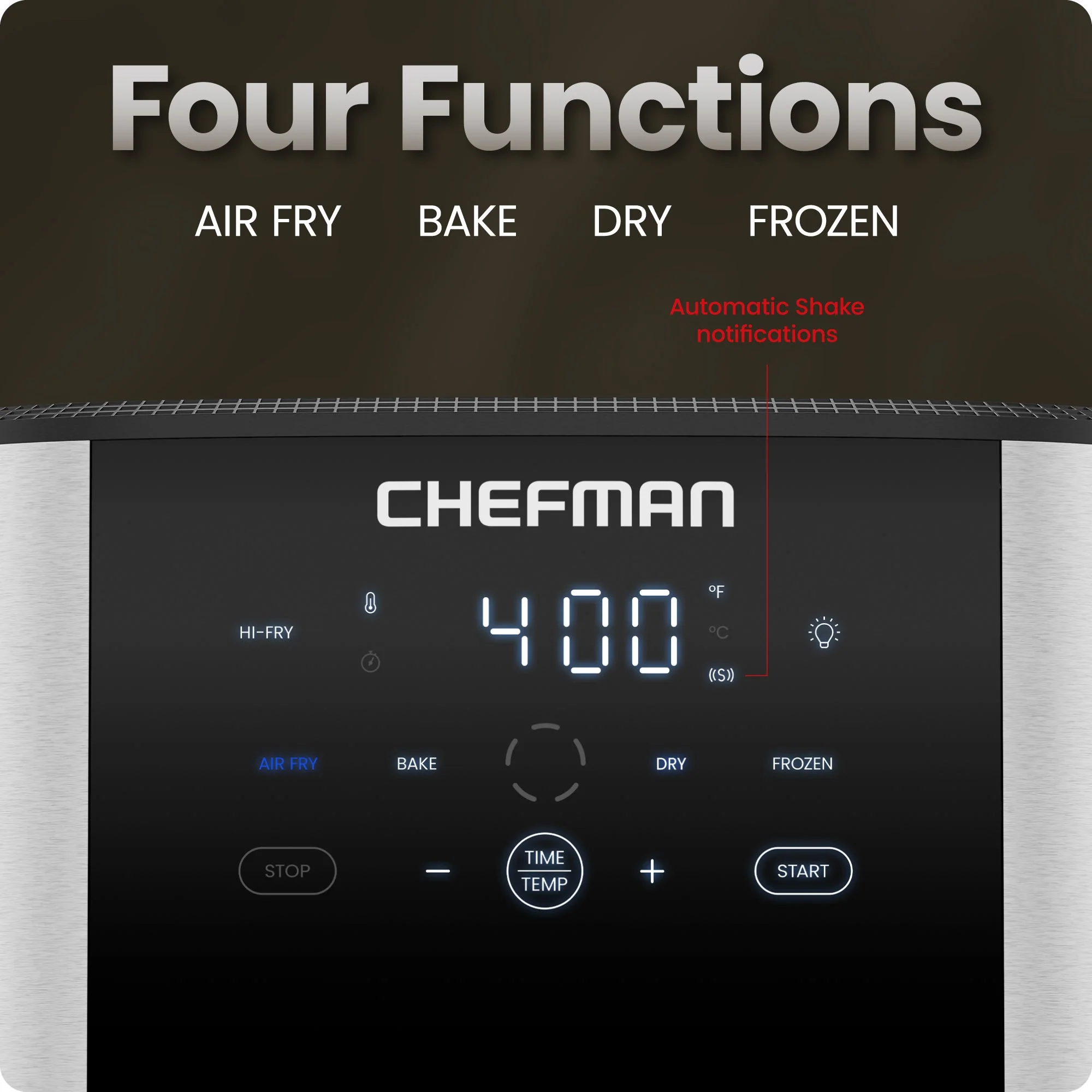 Turbofry Easy View 8 Qt. Stainless Steel Air Fryer
