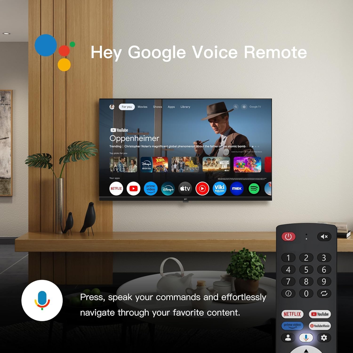 FPD 50 Inch Smart TV  4K LED Google TV with Google Play Built-in Google Cast  HDR 10  MEMC  Voice Remote  Dolby Audio  UHD Stream Live Television (CG50-C3 2024)