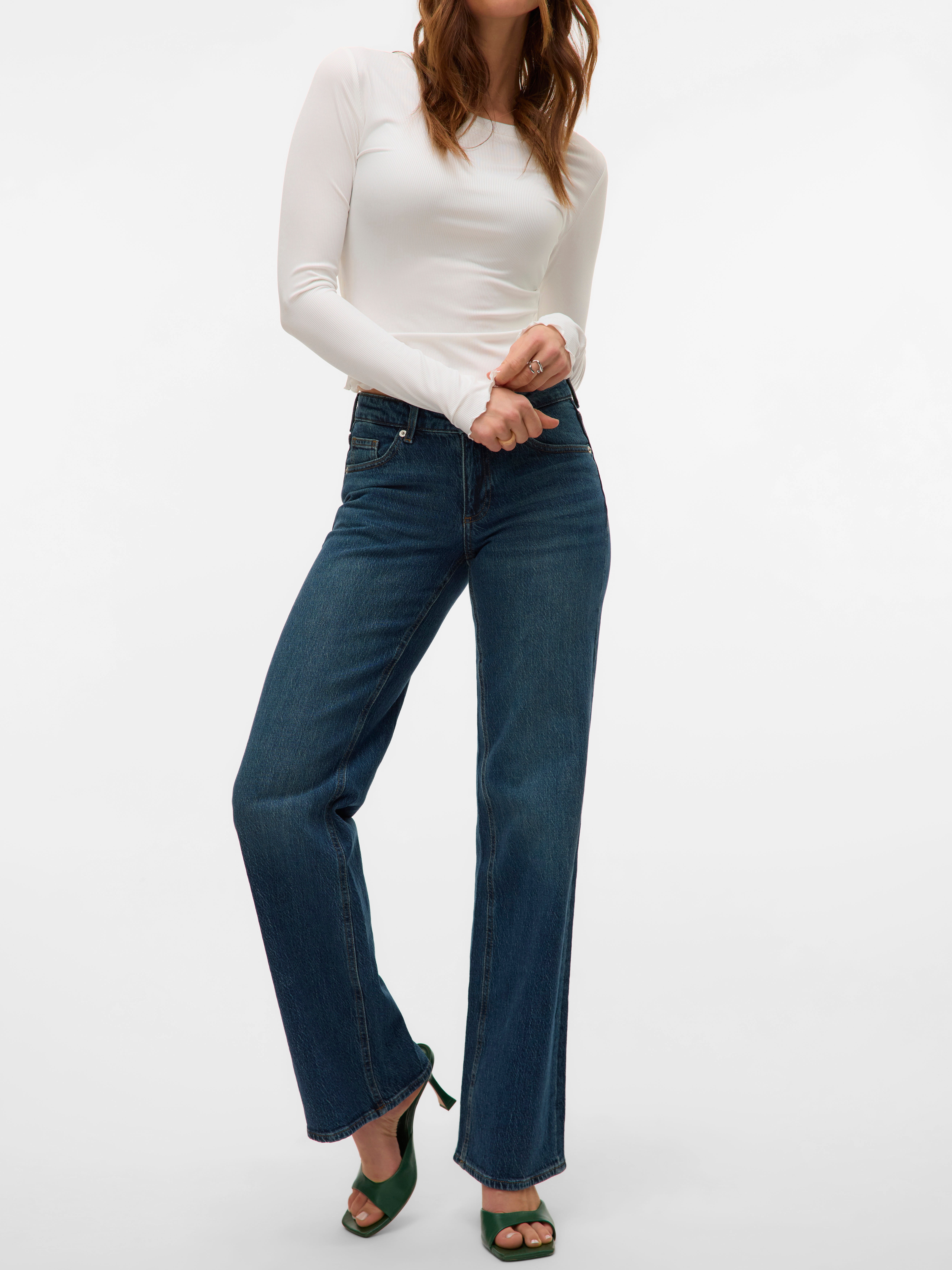 VERO MODA® VMVANESSA Low rise Wide Leg Fit Jeans