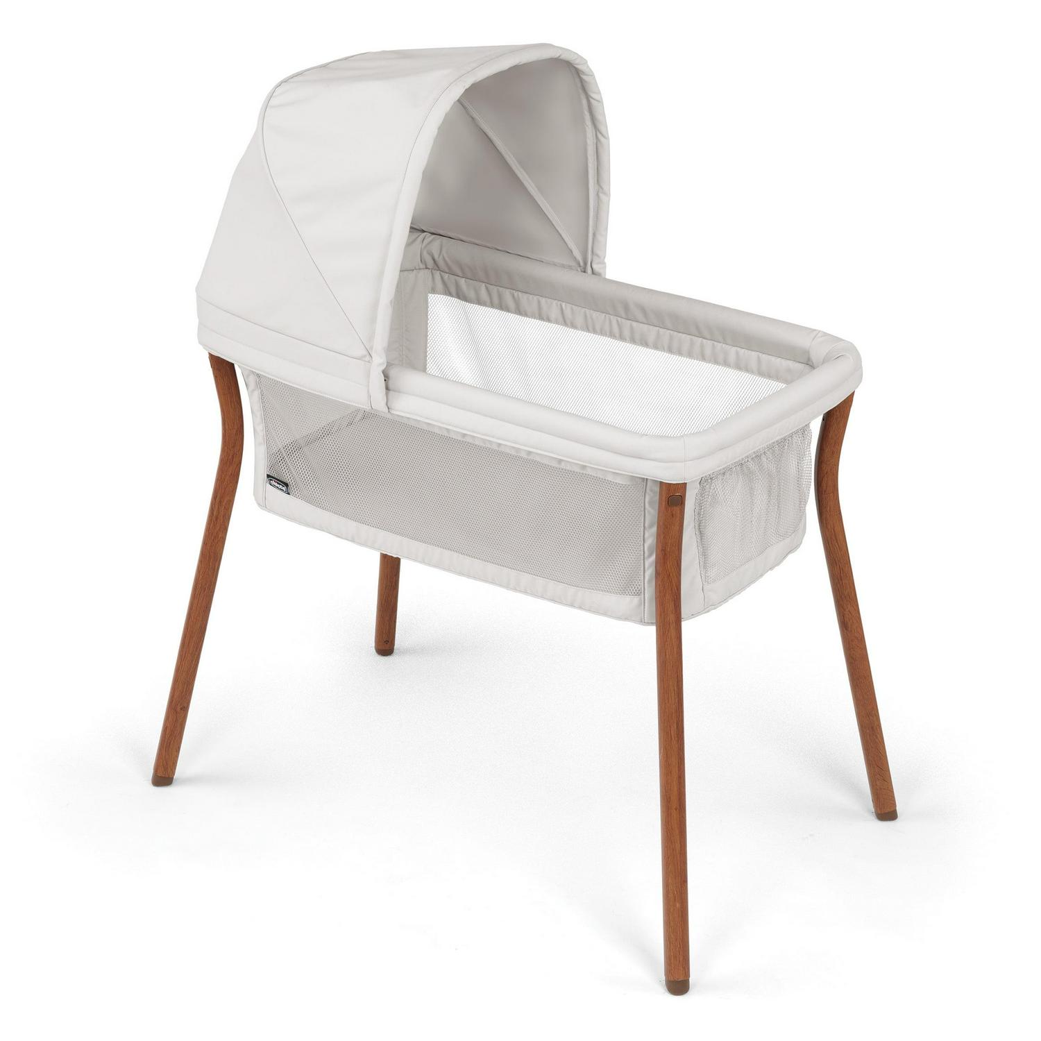 Chicco Lullago Anywhere LE Portable Bedside Bassinet with Removable Canopy - Serene (Beige). New