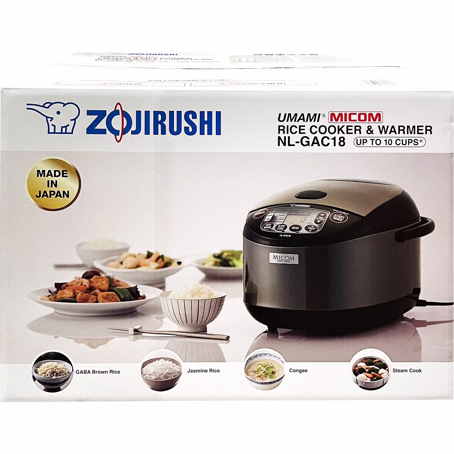 NL-GAC18BM 10 Cup (Uncooked) Umami Micom Rice Cooker and Warmer(10 Cup)