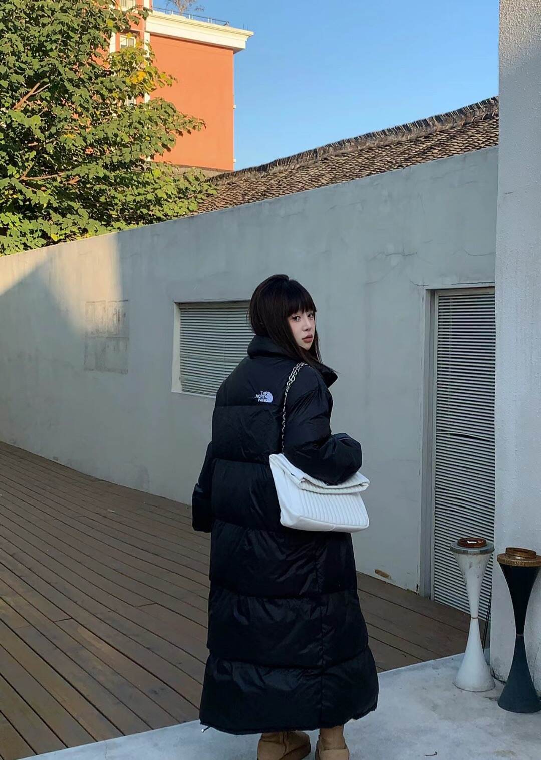 𝐓𝐡𝐞 𝐍𝐨𝐫𝐭𝐡 𝐅𝐚𝐜𝐞 F22 ノースフェイス ロングダウンコート 申ミナ（シン・ミナ）着用モデルmoncler