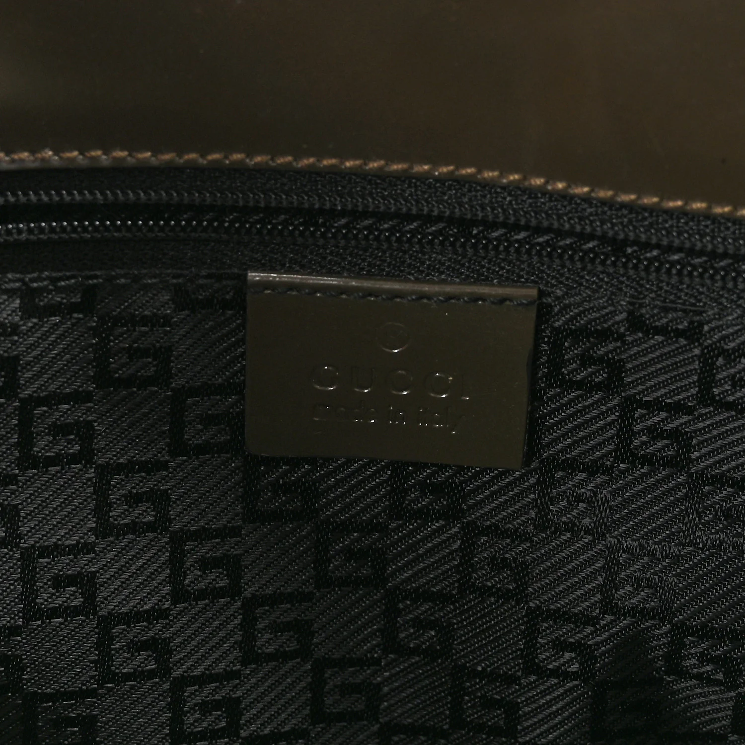 Patent Bardot Shoulder Bag Olive Green