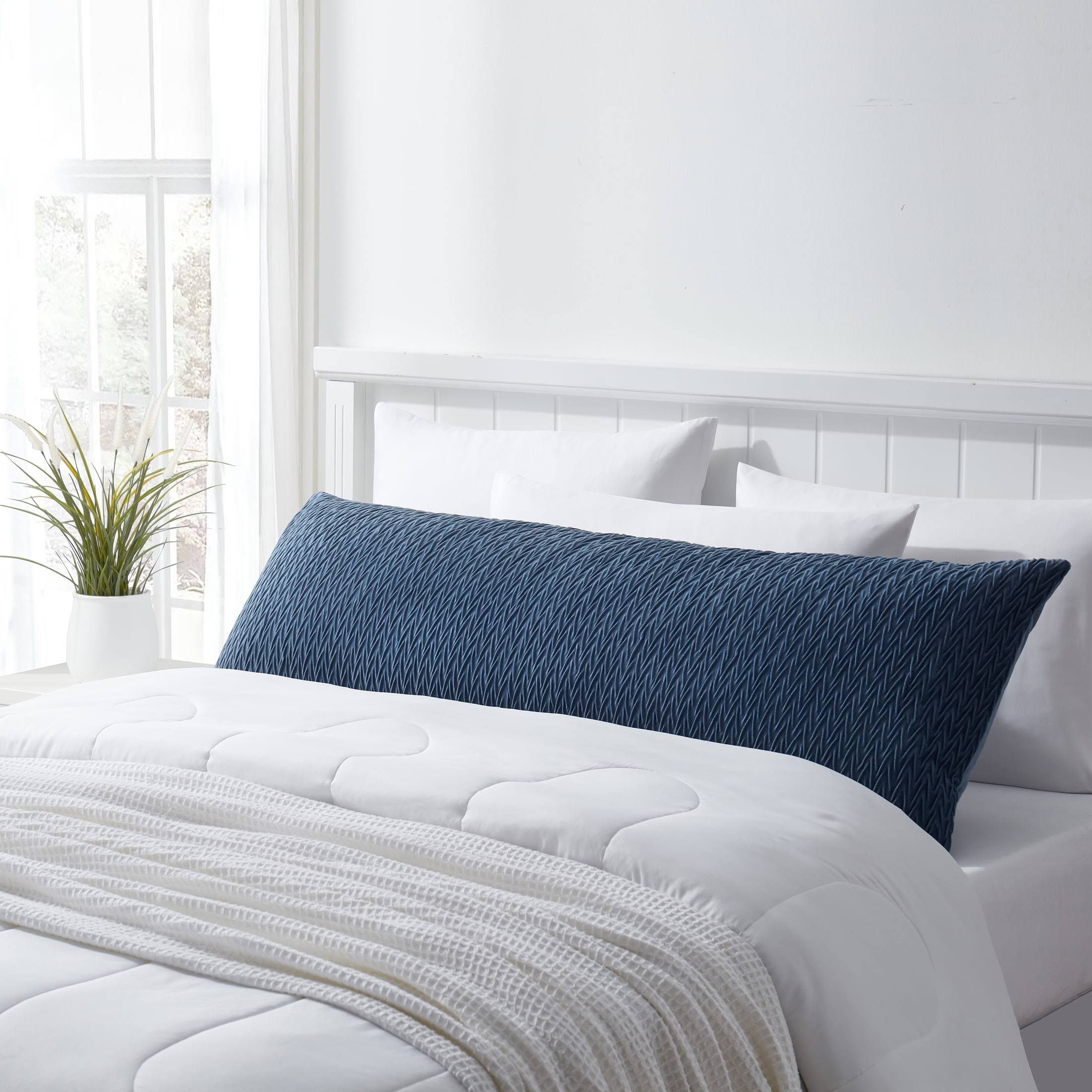 Better Homes & Gardens Body Pillow - Navy Blue - 54 x 20 in