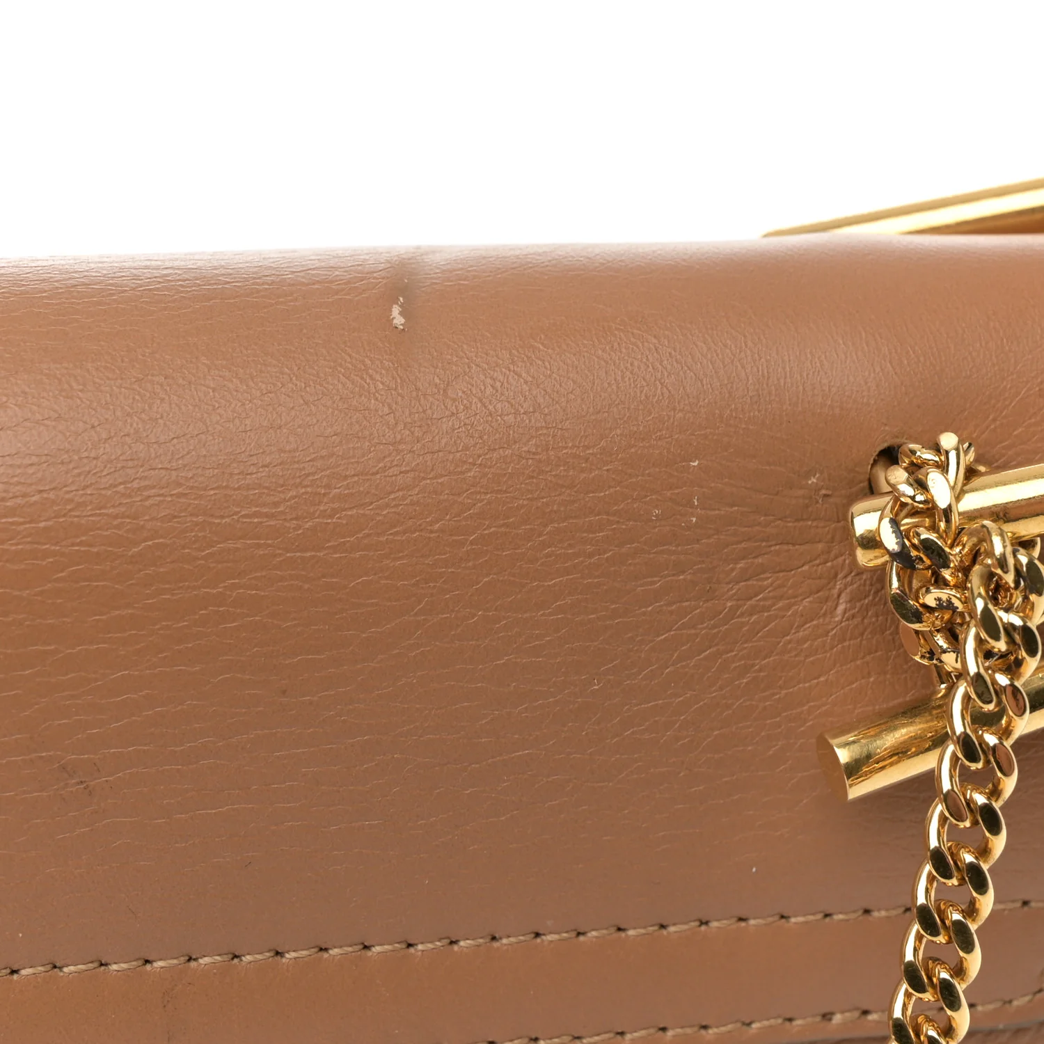 Suede Smooth Calfskin Drew Shoulder Bag Milky Coffee