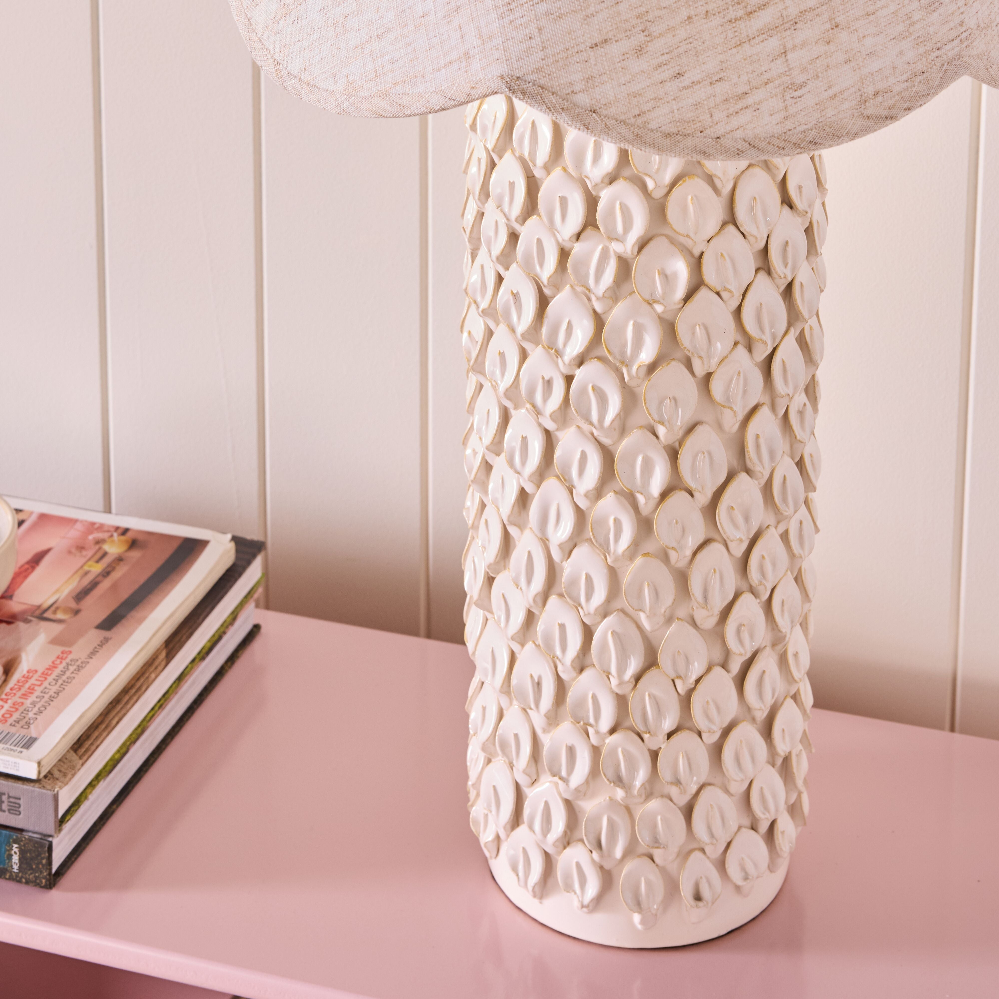 Driftleaf Table Lamp Ivory 71cm