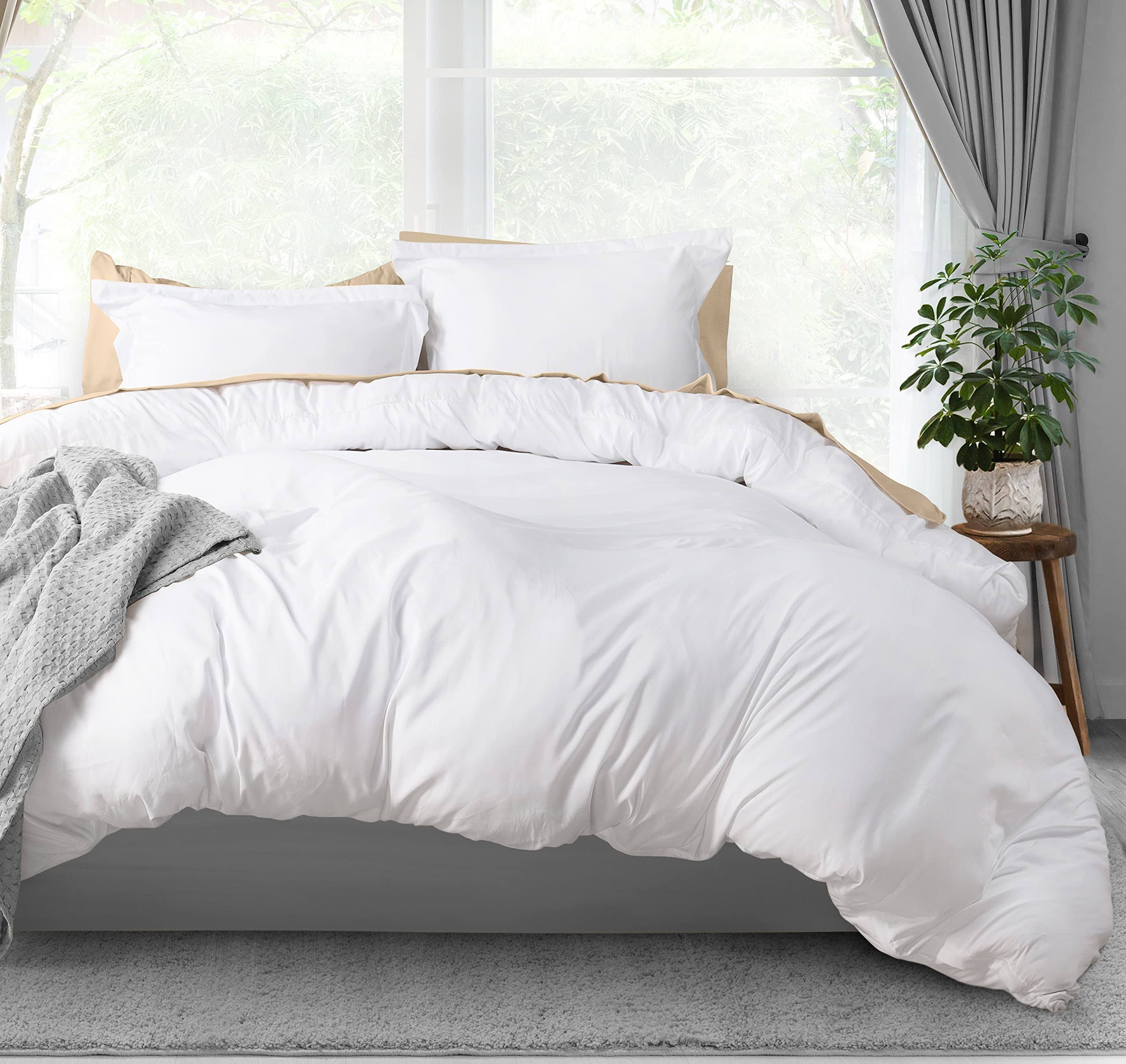 Utopia Bedding Duvet Cover King Size Set - 1 Duvet Cover with 2 Pillow Shams - 3 Pieces Comforter Cover with Zipper Closure - Ultra Soft Brushed