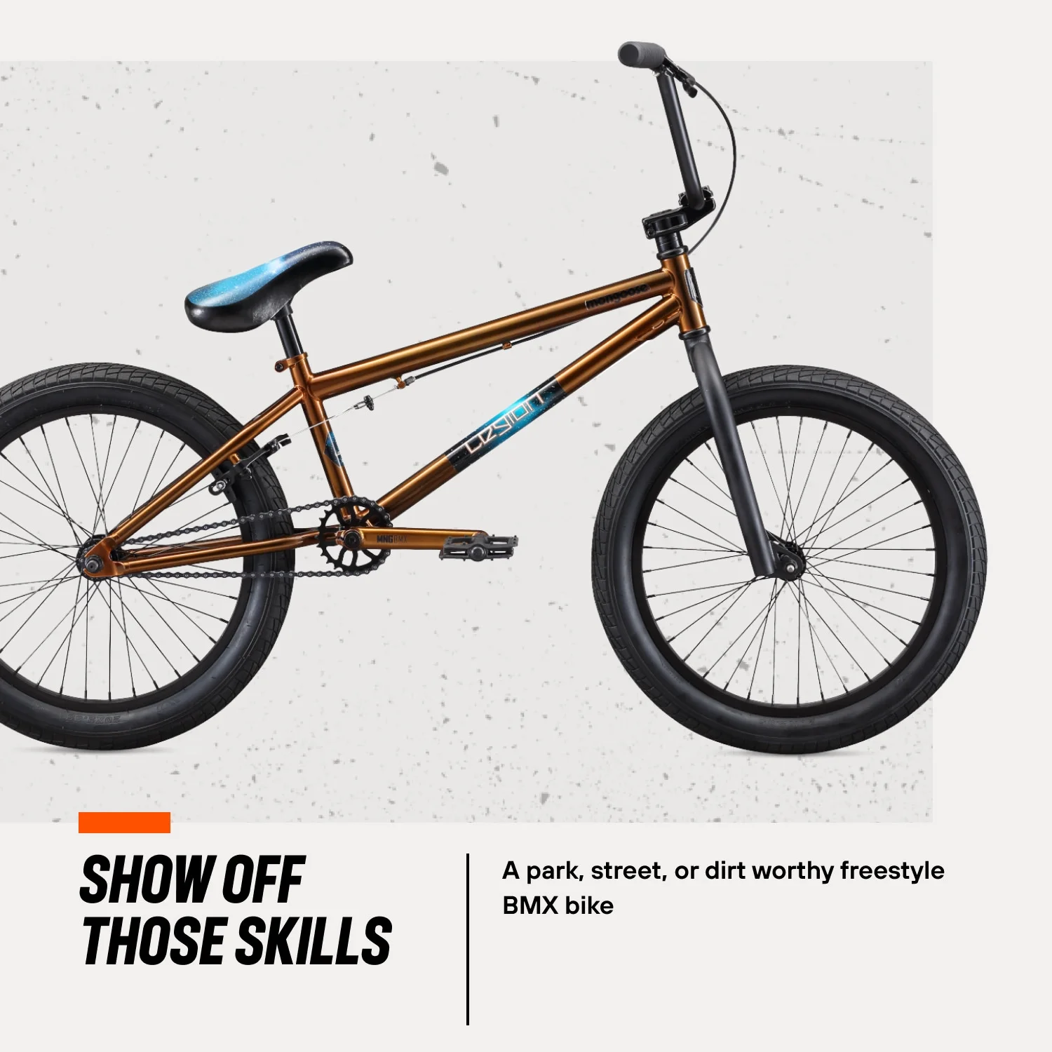 Legion L40 Freestyle BMX Bike, 20" Wheels, Ages 8 and up, Copper - Image 5