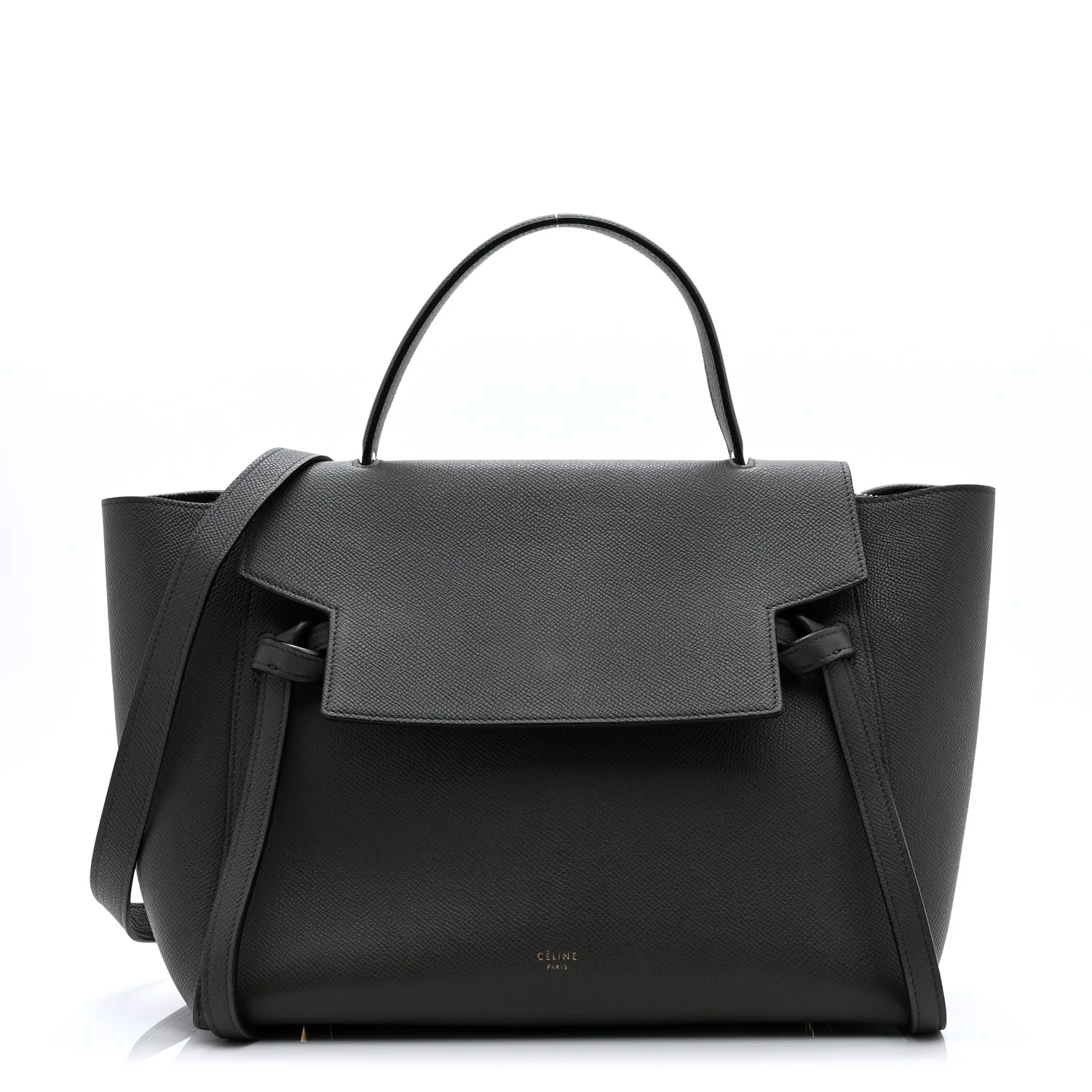 Grained Calfskin Mini Belt Bag Grey