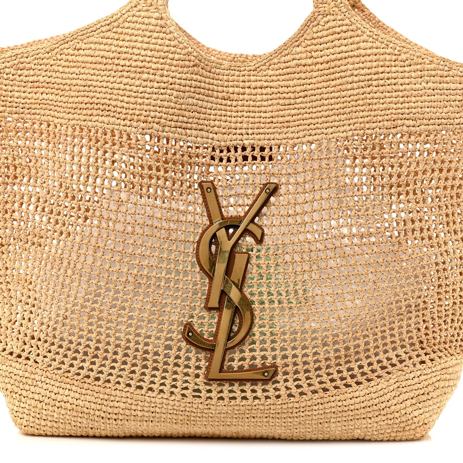 Raffia Icare Shopping Tote Natural