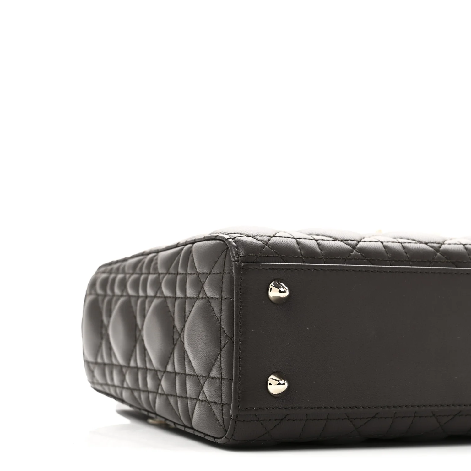 Lambskin Cannage Small My ABCDior Lady Dior Dark Brown