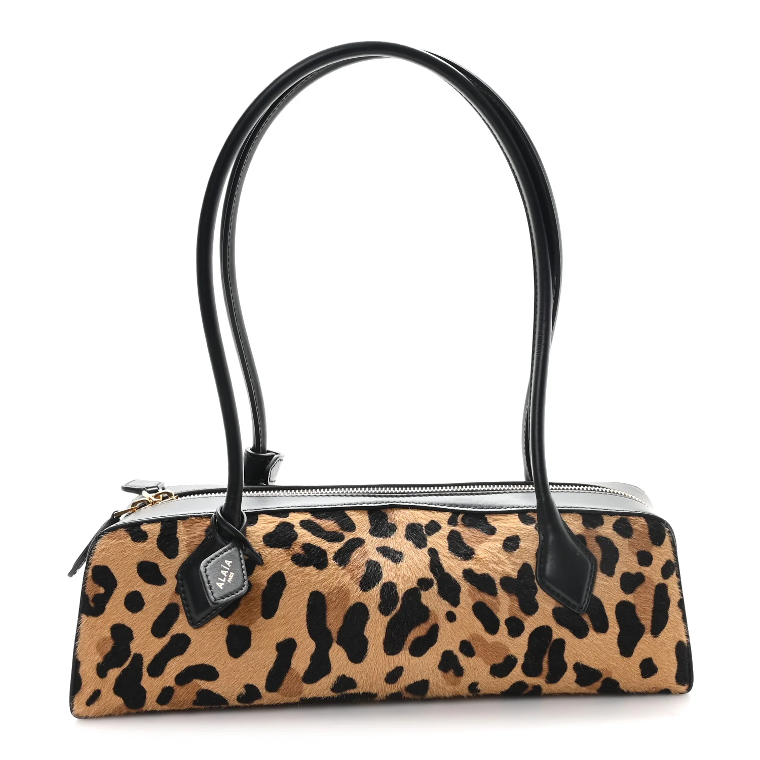 Calf Hair Leopard Print Medium Le Teckel Bag
