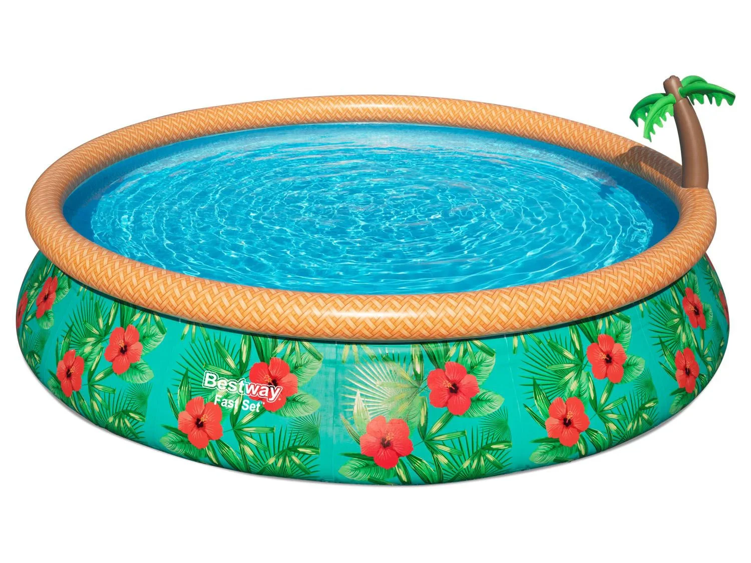 Bestway Fast Set Piscine avec palmier Paradise palms