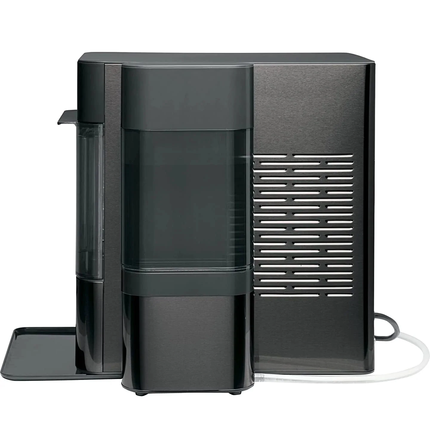 2.0 Countertop Nugget Ice Maker | Ice Machine with Wifi Connectivity | Smart Home Kitchen Essentials | Black Stainless