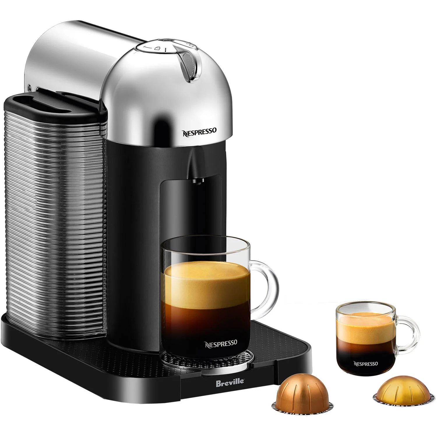 Breville Nespresso Vertuo Coffee & Espresso Single - Serve Machine in Matte Black