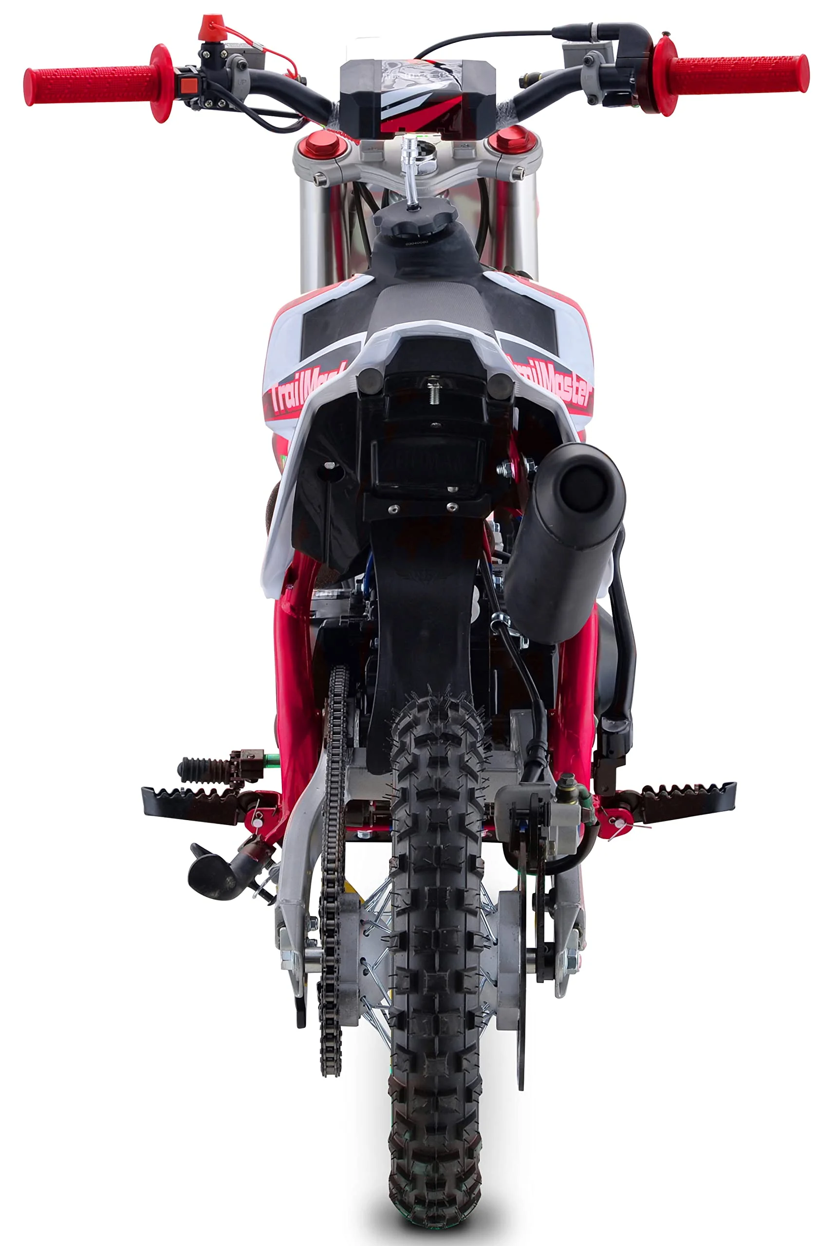 TM15 Dirt Bike 110cc Semi Automatic 4 Speed, 24.21 inches seat Height, Disk Brakes, Twin Spar Frame (Red)(Red) - Image 2