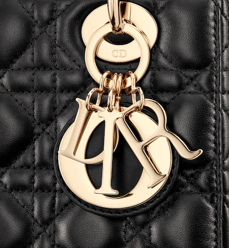 SMALL LADY D MY ABCD BAG Black Cannage Lambskin