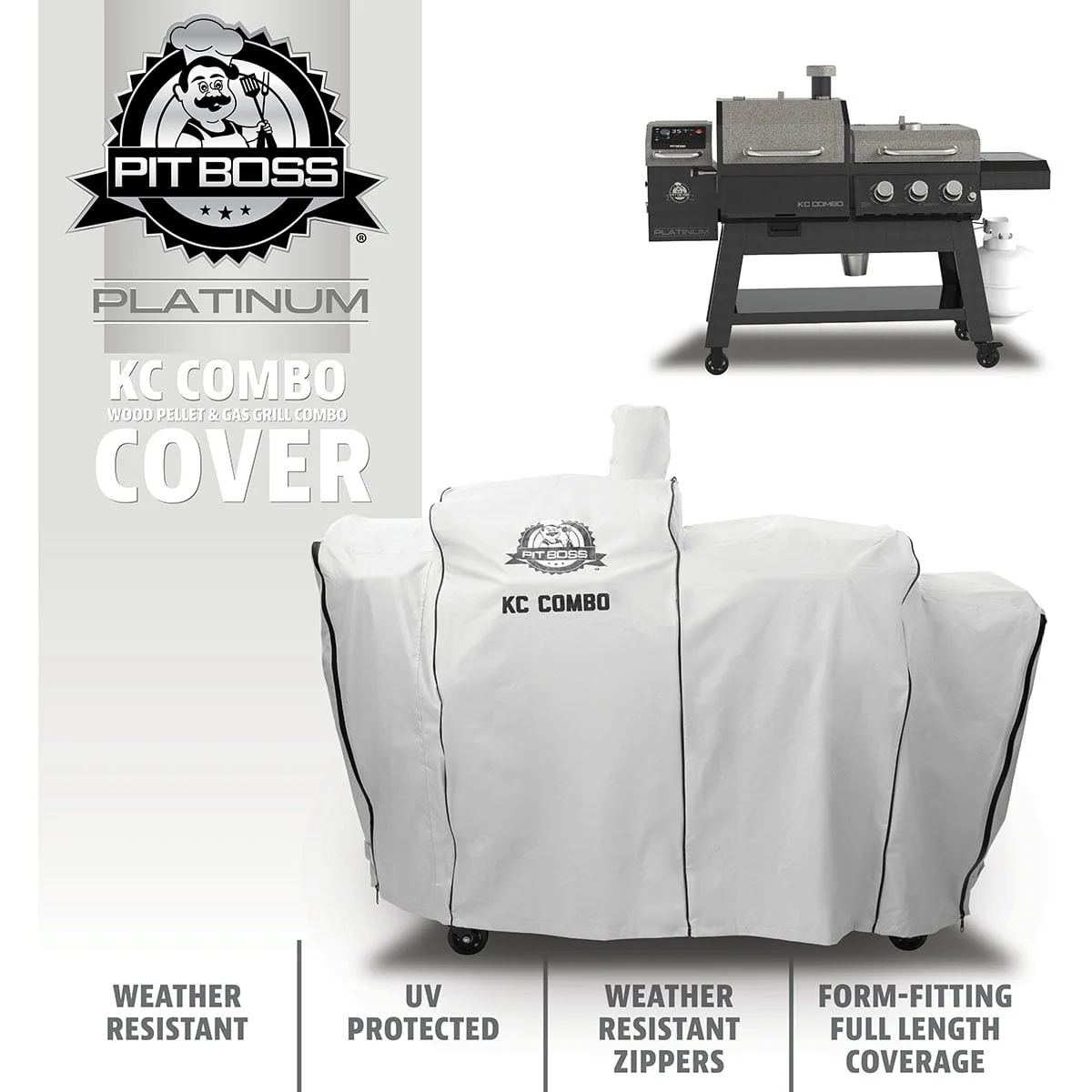 Platinum KC Combo Grill Cover, Fits KC Combo Platinum Grill - Image 3
