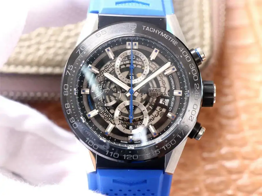 TAG Heuer Carrera CAR2A1T.FT6052 XF Factory Blue Strap