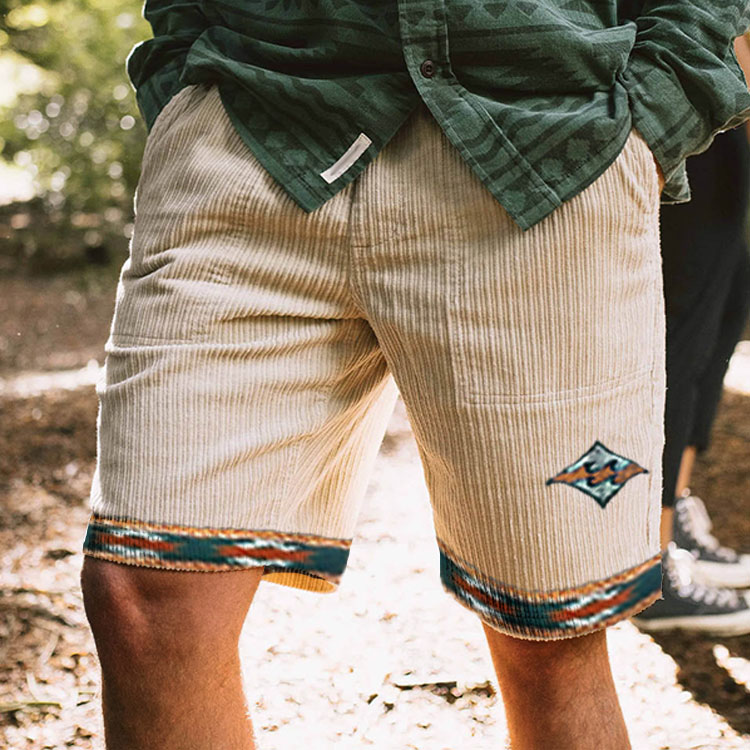 Shorts vintage d'automne pour hommes