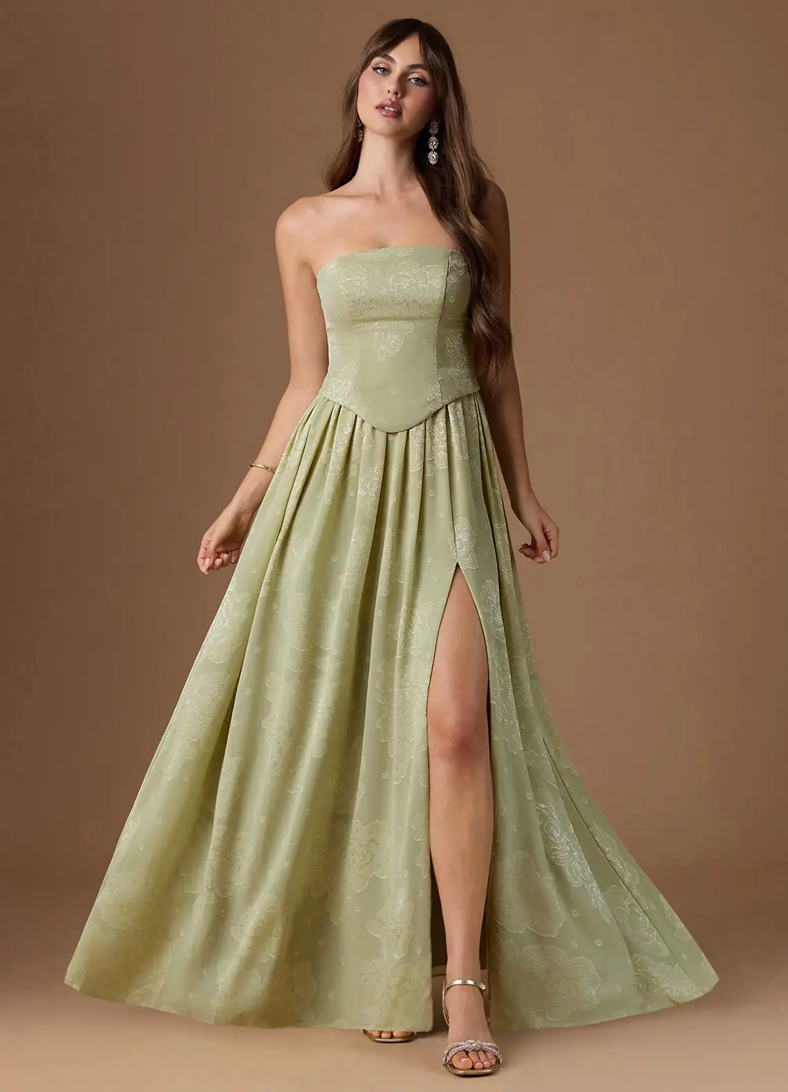 Isaura Celadon Maxi Dress
