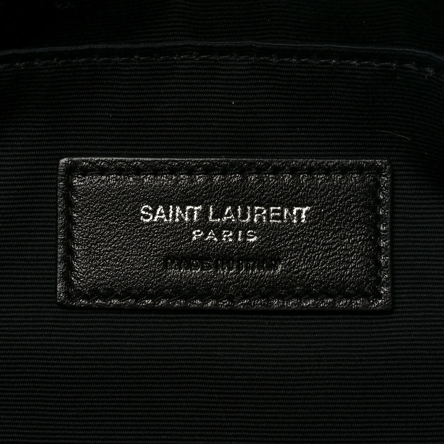 Linen Canvas Rive Gauche Zipped Pouch Black