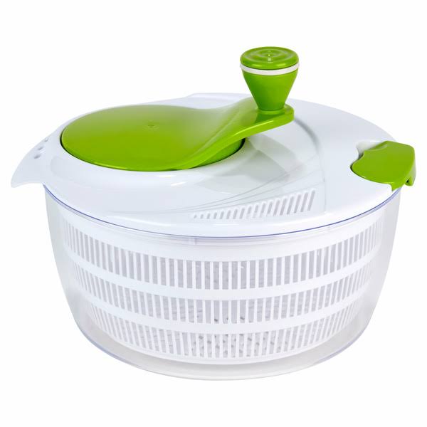 Mainstays Salad Spinner Vegetable Dryer - Green Glaze - 4 qt