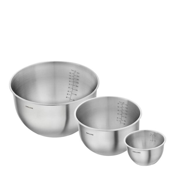 Fresh & Save skålsett 3 deler rustfritt stål