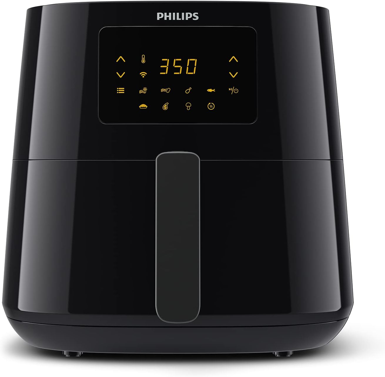 Friteuse à air numérique PHILIPS Essential Connected XL, capacité 6,2 L (2,65 lb), avec technologie Rapid Air, connexion Wi-Fi (application Kitchen+), compatible Alexa, noire - HD9280/91, compacte