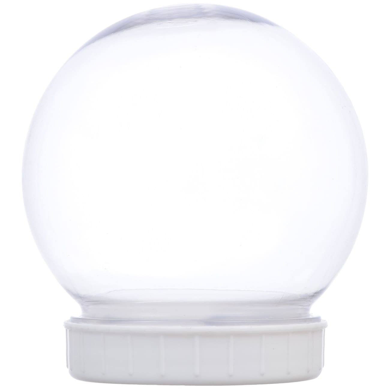 Christmas House Plastic DIY Snow Globes, 100-mm.