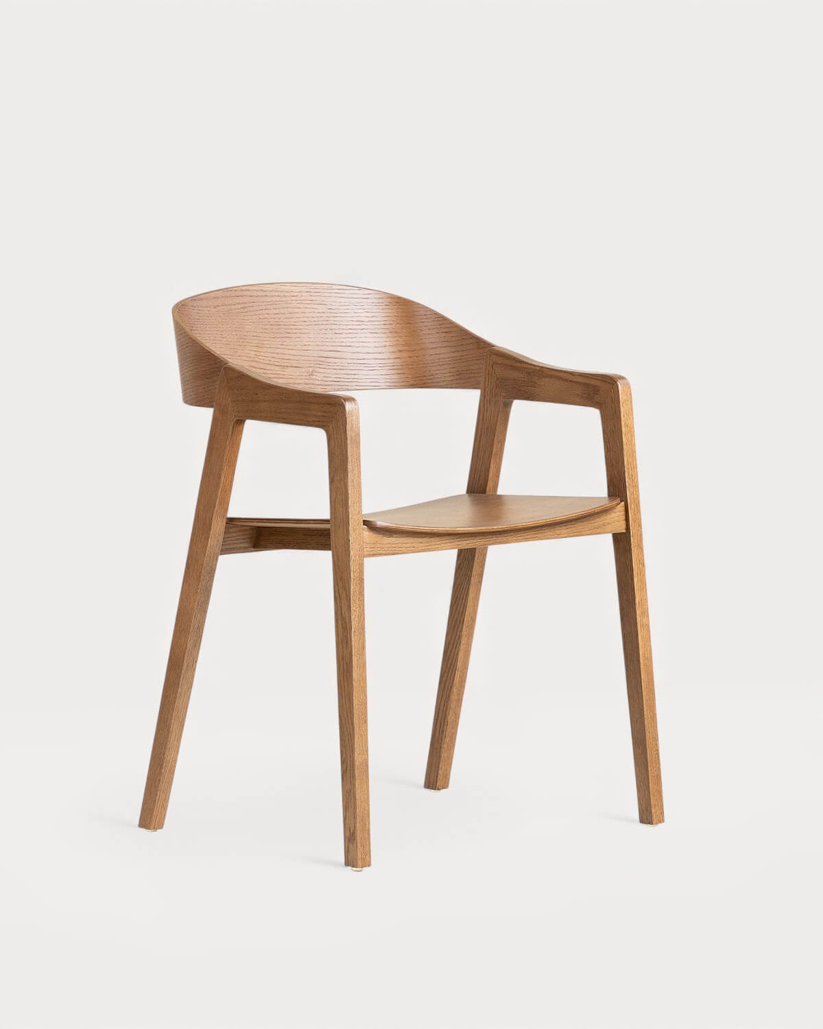 Laly - Pack 2 Sillas de Comedor de Madera de Roble con Reposabrazos Laly