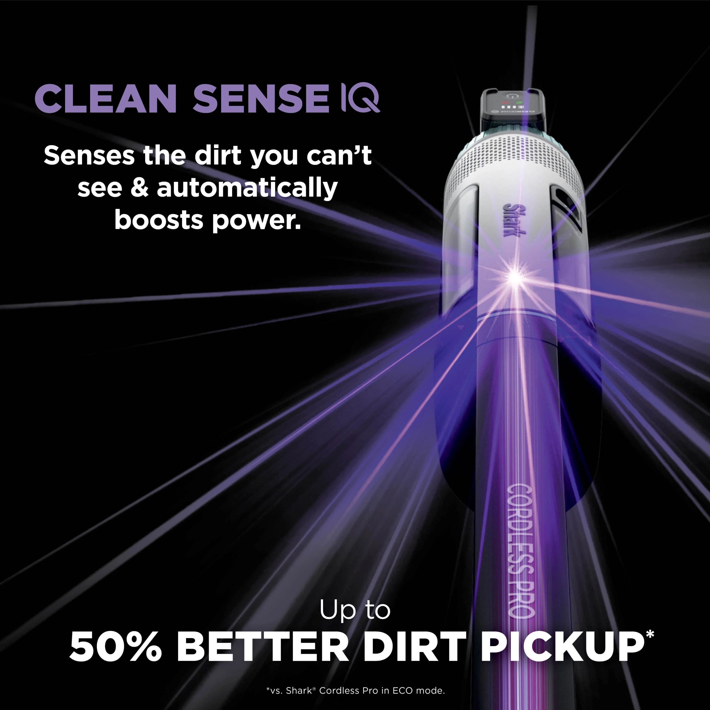 Cordless Pro Stick Vacuum with Clean Sense IQ Technology, Power Fins PLUS Brushroll, Crevice Tool Included, HEPA Filtration, IZ540H - Image 2