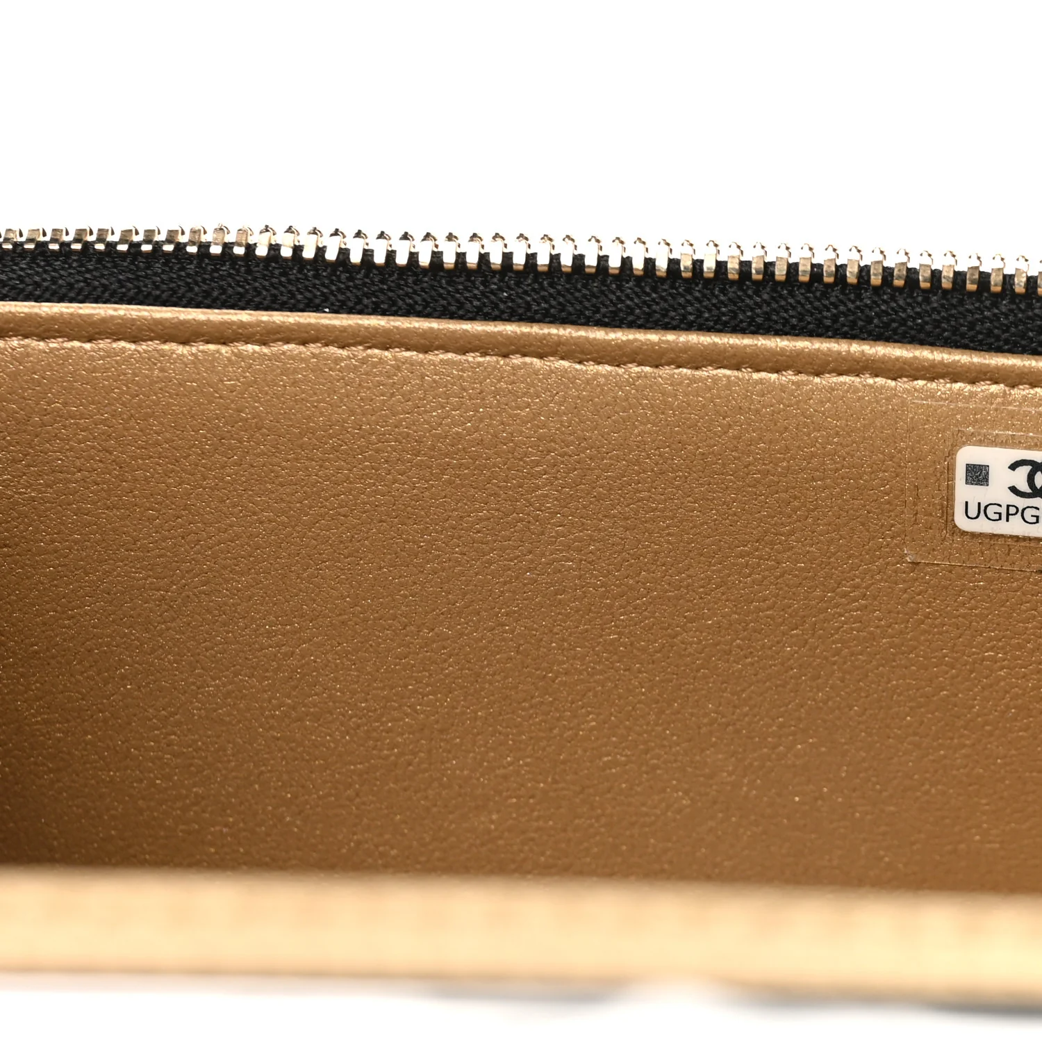 Lambskin Quilted Small CC Vanity Case Black