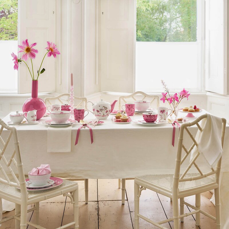 Jolie frokostsett 3 deler rosa