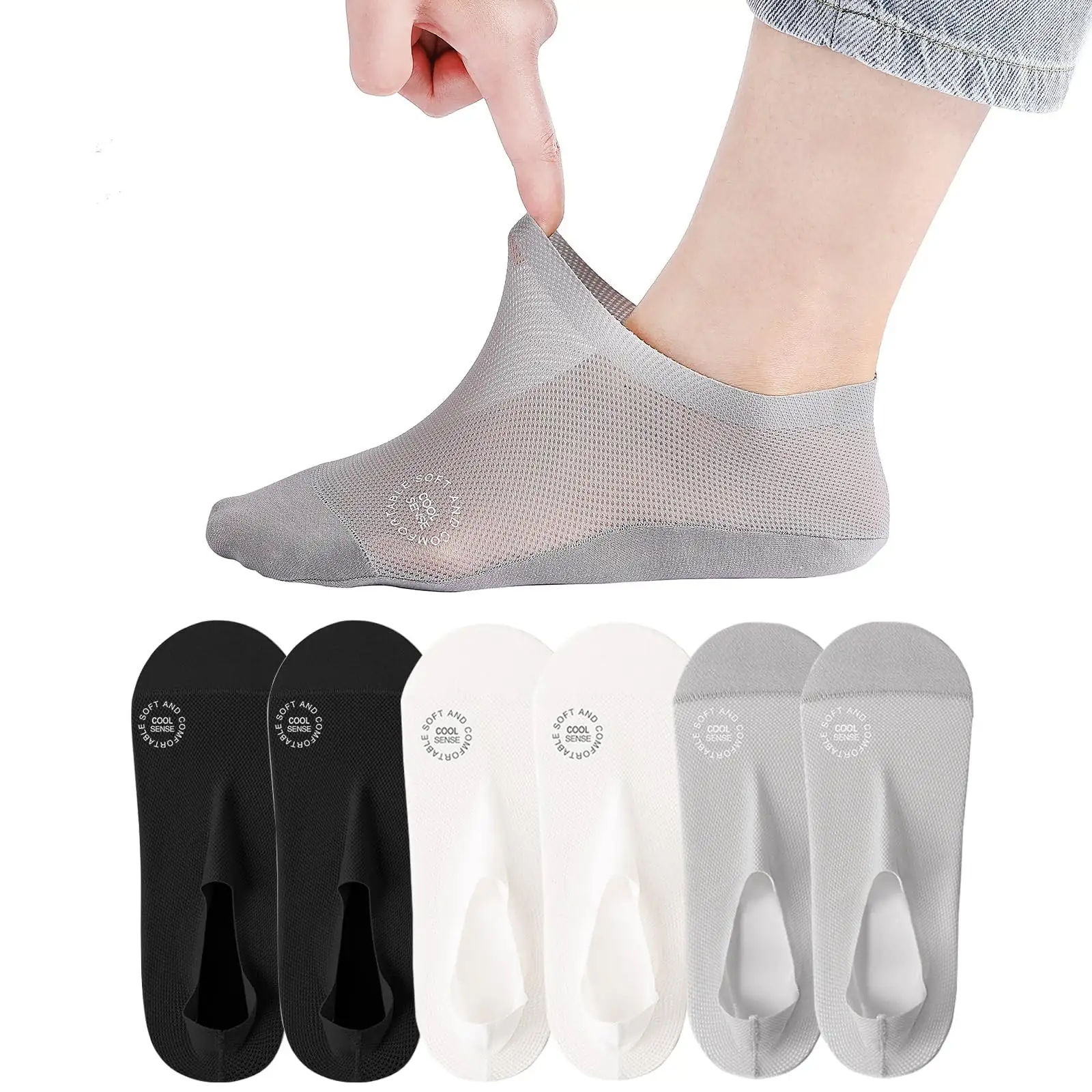 🔥 Last Day!  30-Pairs Invisible Grip Socks 🧦 — Stay Invisible, Never Slip & Keep Feet Dry All Day (Limited Time Deal)