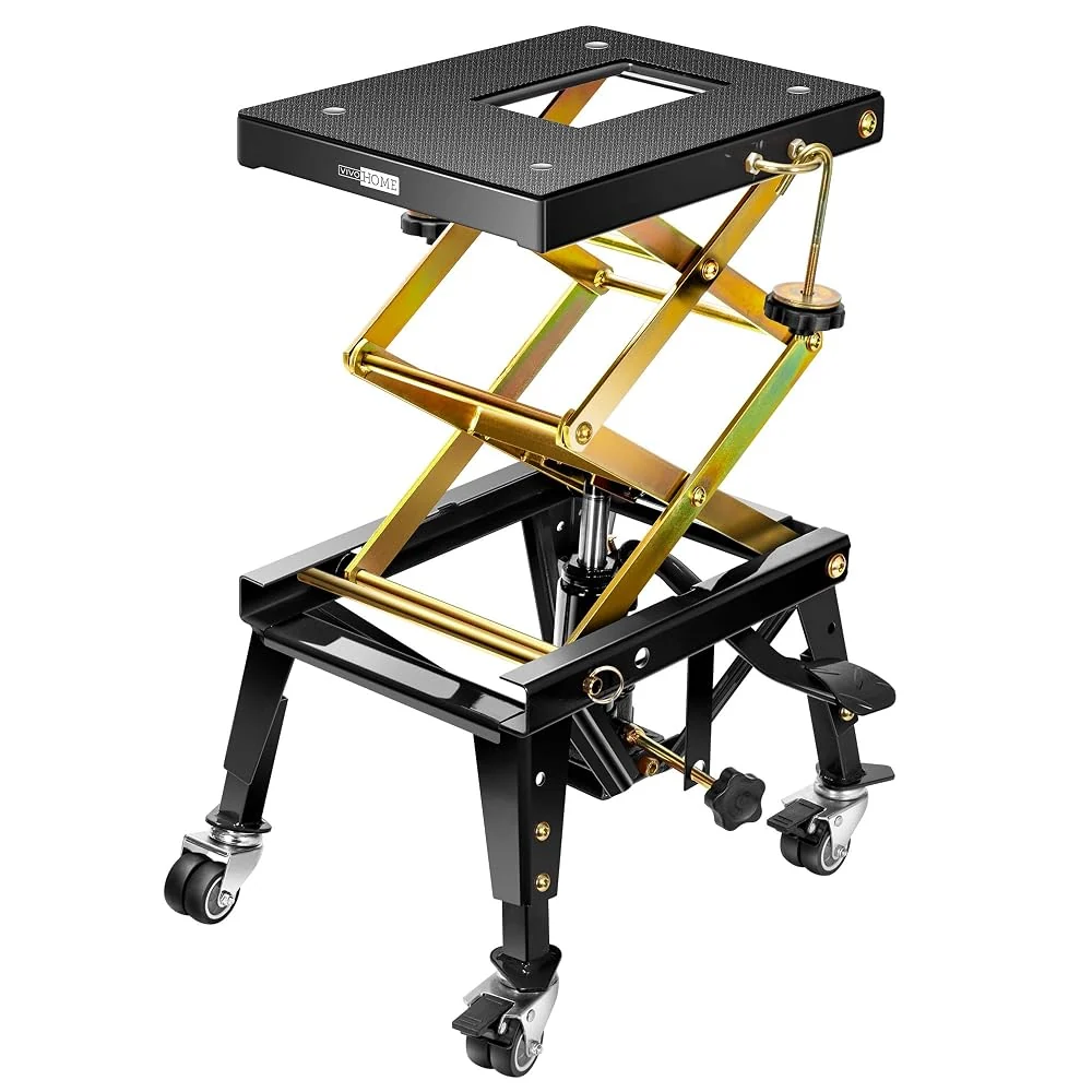 VIVOHOME 350 Lbs Hydraulic Motorcycle Lift Table Motorcycle Scissor Jack