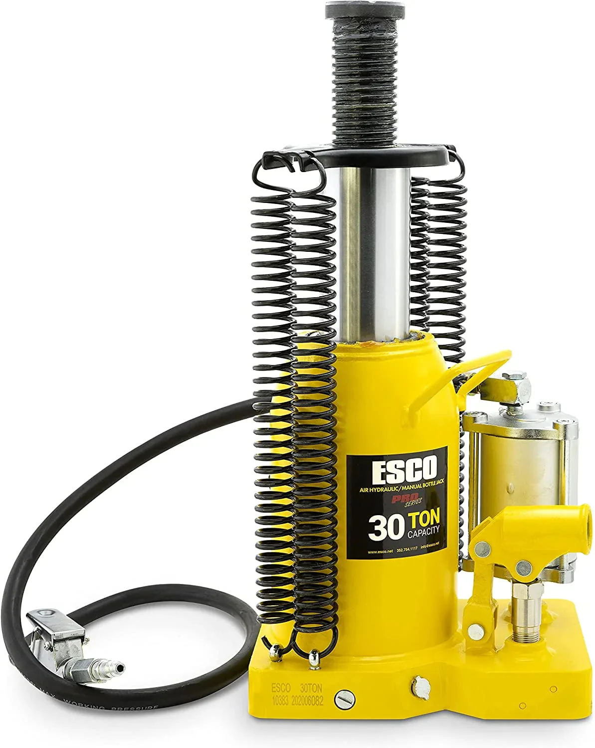 30 Ton Pro Series Air Hydraulic Bottle Jack - Heavy Duty Lifting for Automotive and Industrial Use