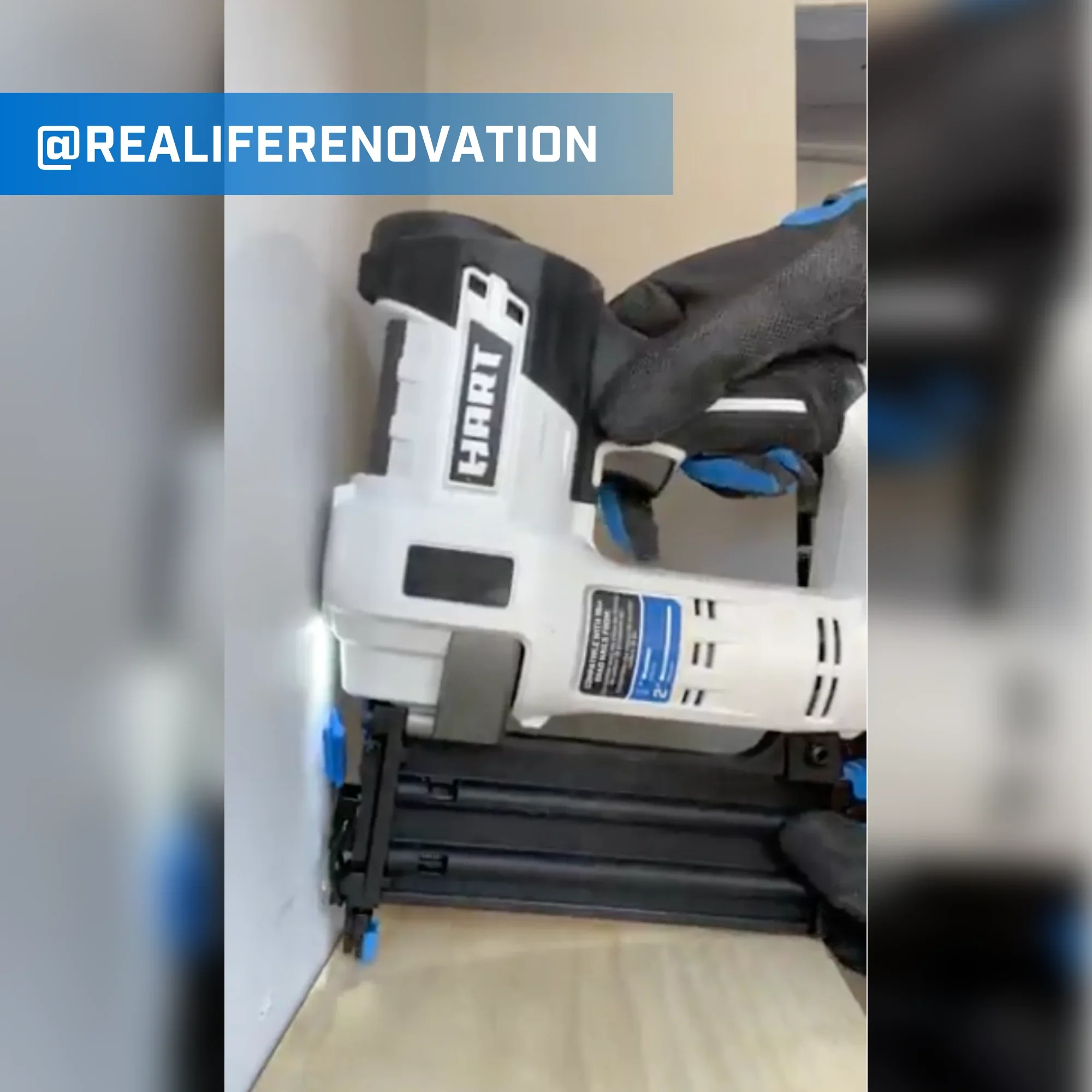 HART 20-Volt 2-inch 18-Gauge Battery-Powered Brad Nailer Kit, (1) 1.5Ah Lithium-Ion Battery