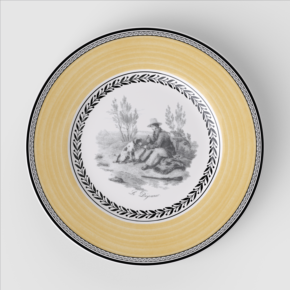 Audun Salad/ Dessert Plate - Multi-colored, 8.6'', Premium Porcelain