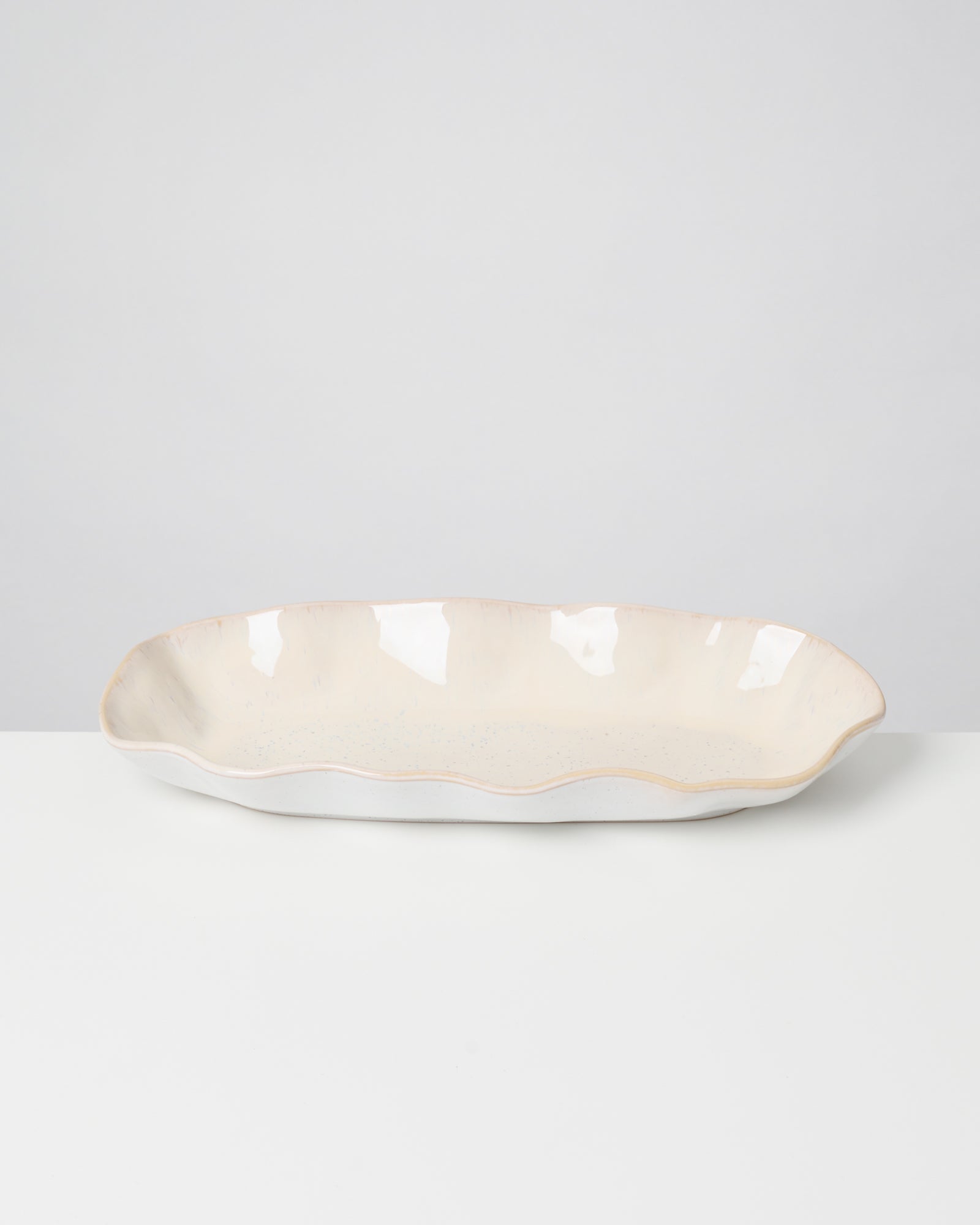AREIA - SERVING PLATTER L SHELL SAND