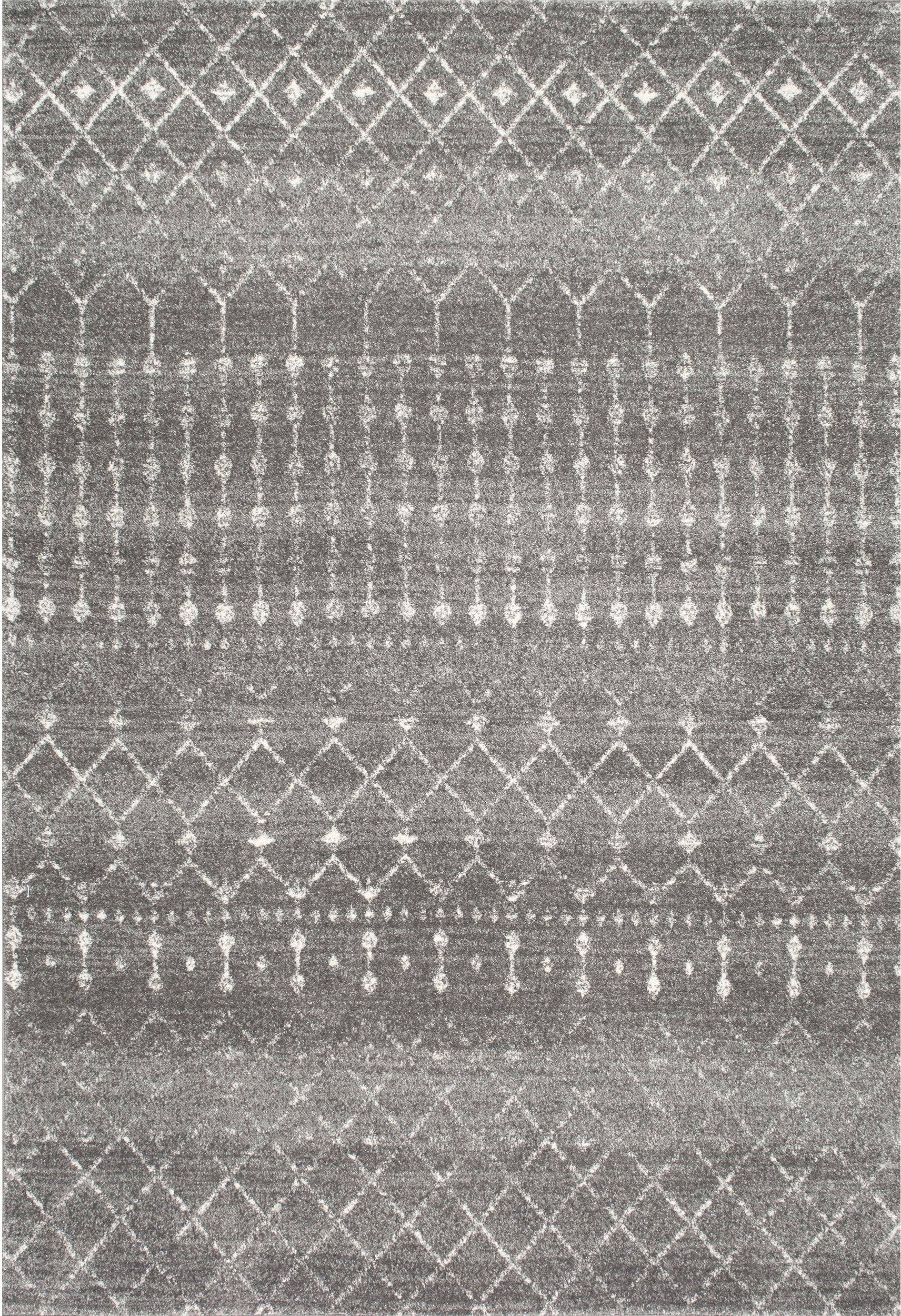 nuLOOM Moroccan Blythe Area Rug, 8' Square, Dark Grey