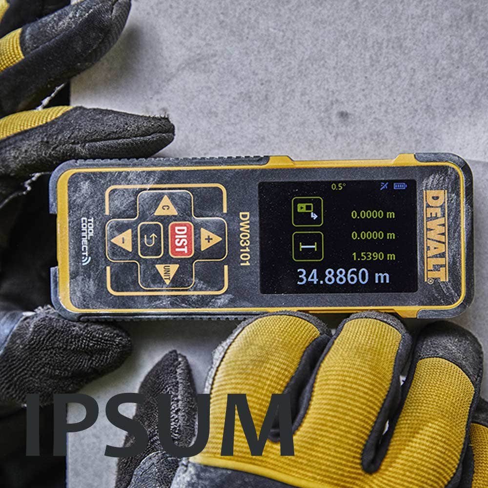 Télémètre laser DEWALT Tool Connect 100 m DW03101-XJ
