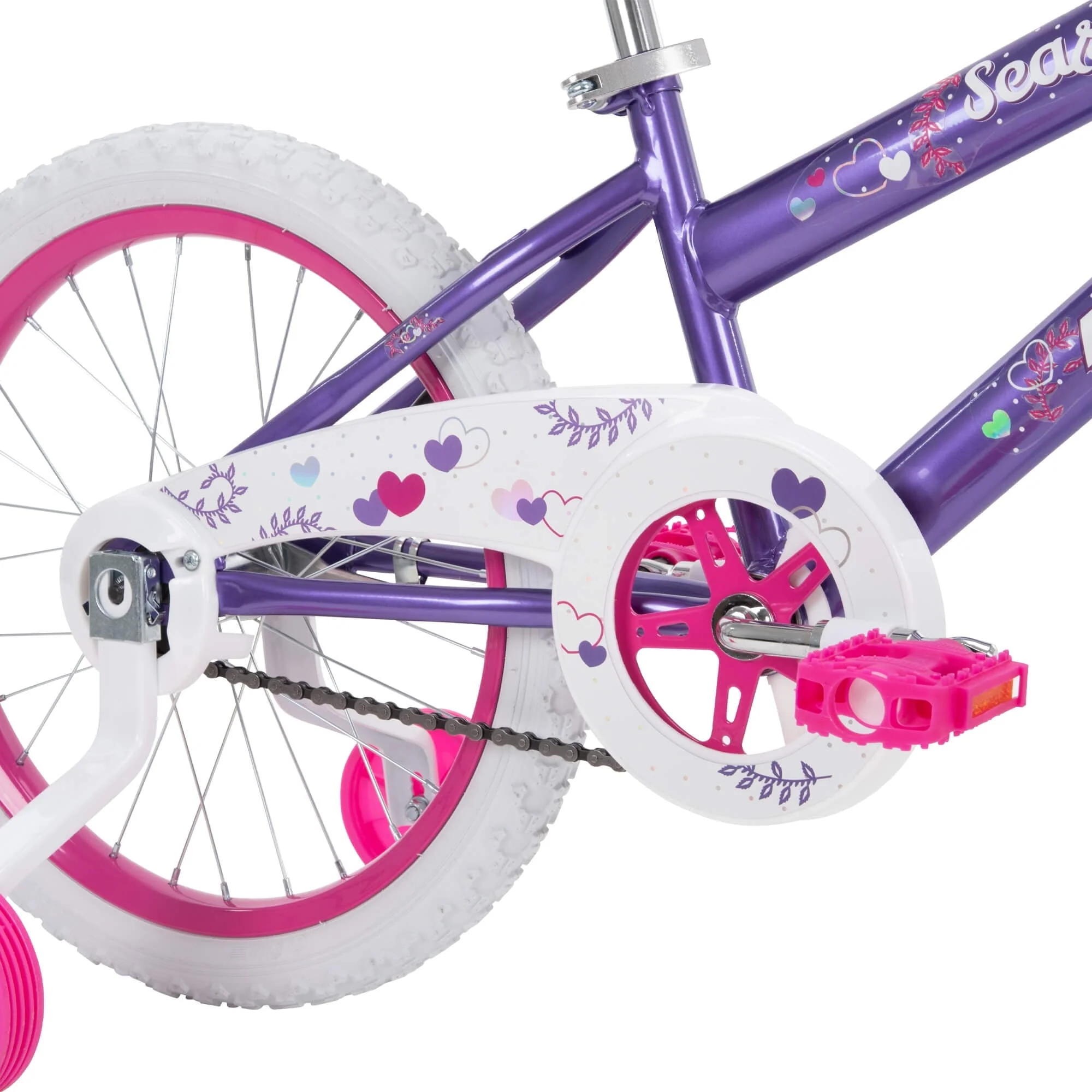 18 in Sea Star Kids Bike for Girls Ages 4 and up,Child, Metallic Purple Image 7