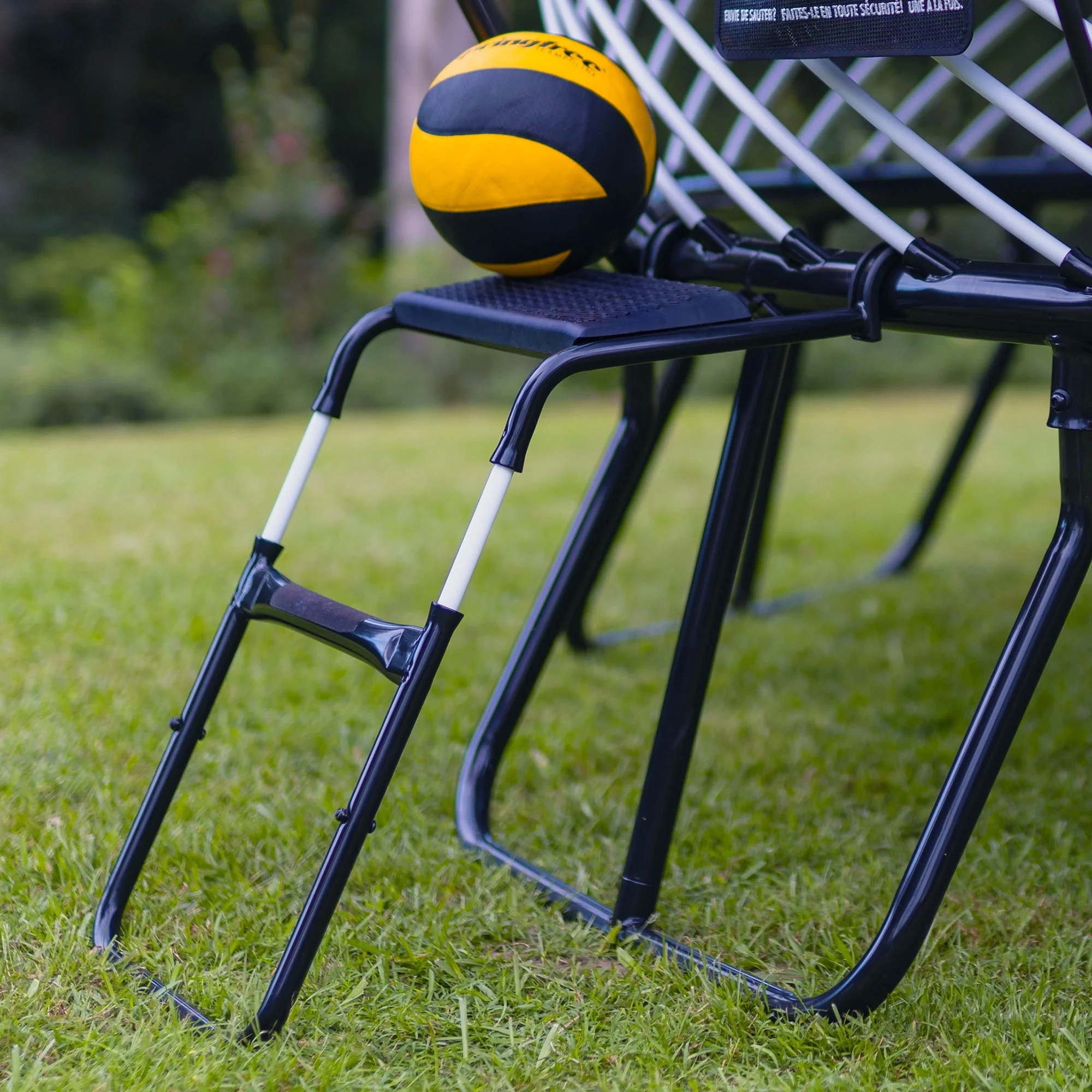 FlexrStep V2 Trampoline Ladder with Safety Lock, Silver/Black(Ladder) - Image 6